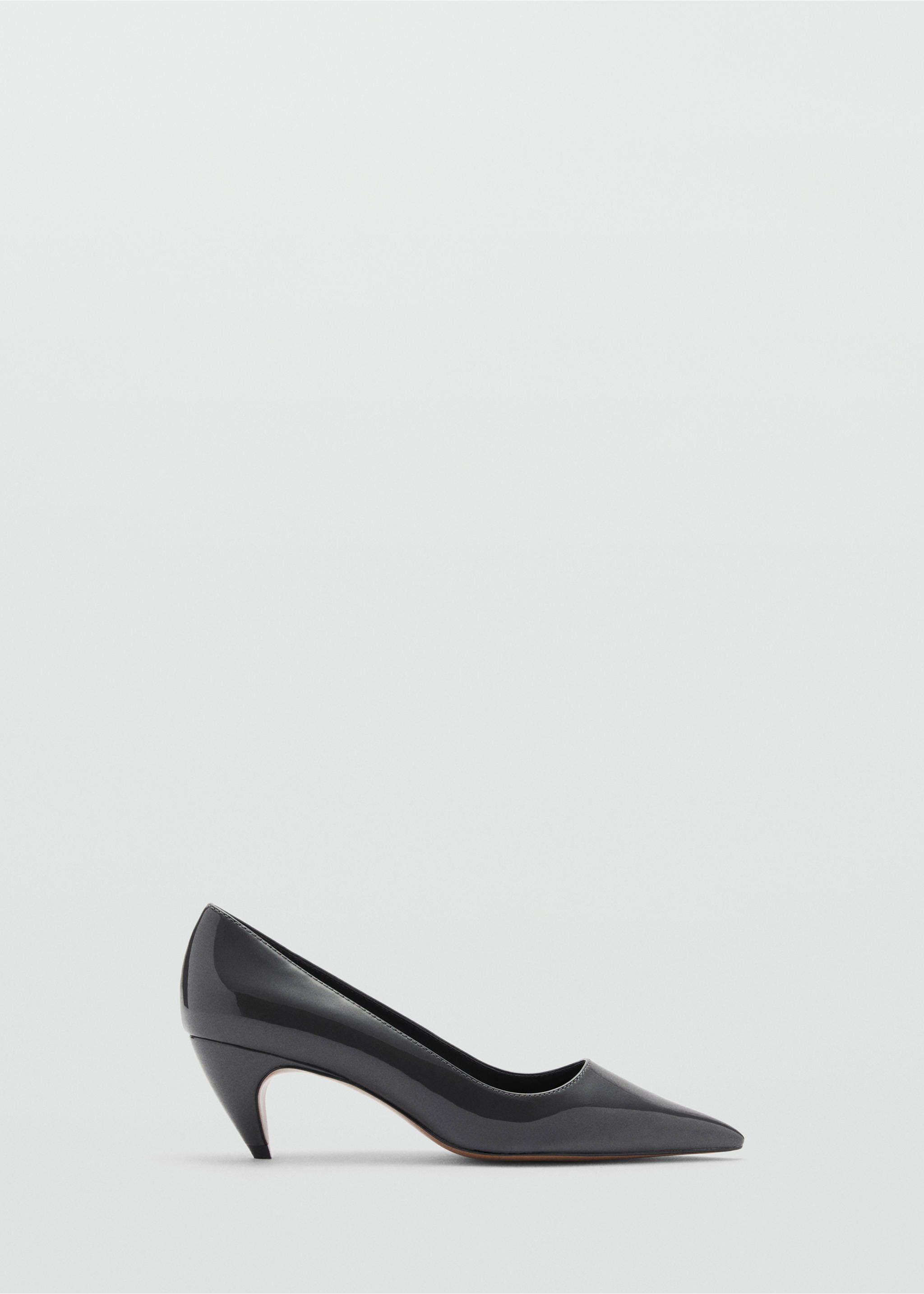 Patent leather heel shoes - Article without model, Grey. Ref: 77035999-00.