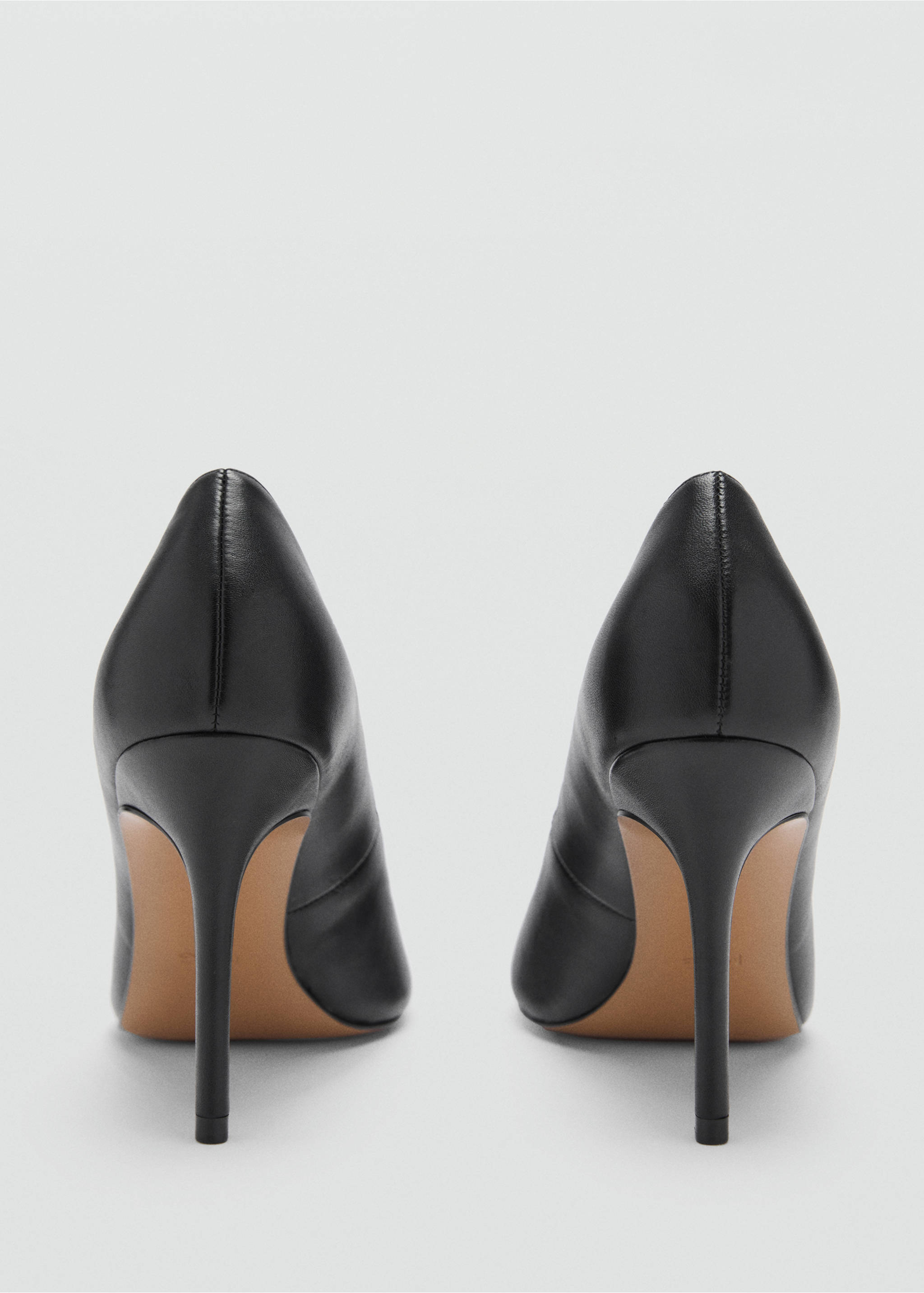 Leather pumps - Details of the article 1, Black. Ref: 77036000-00.