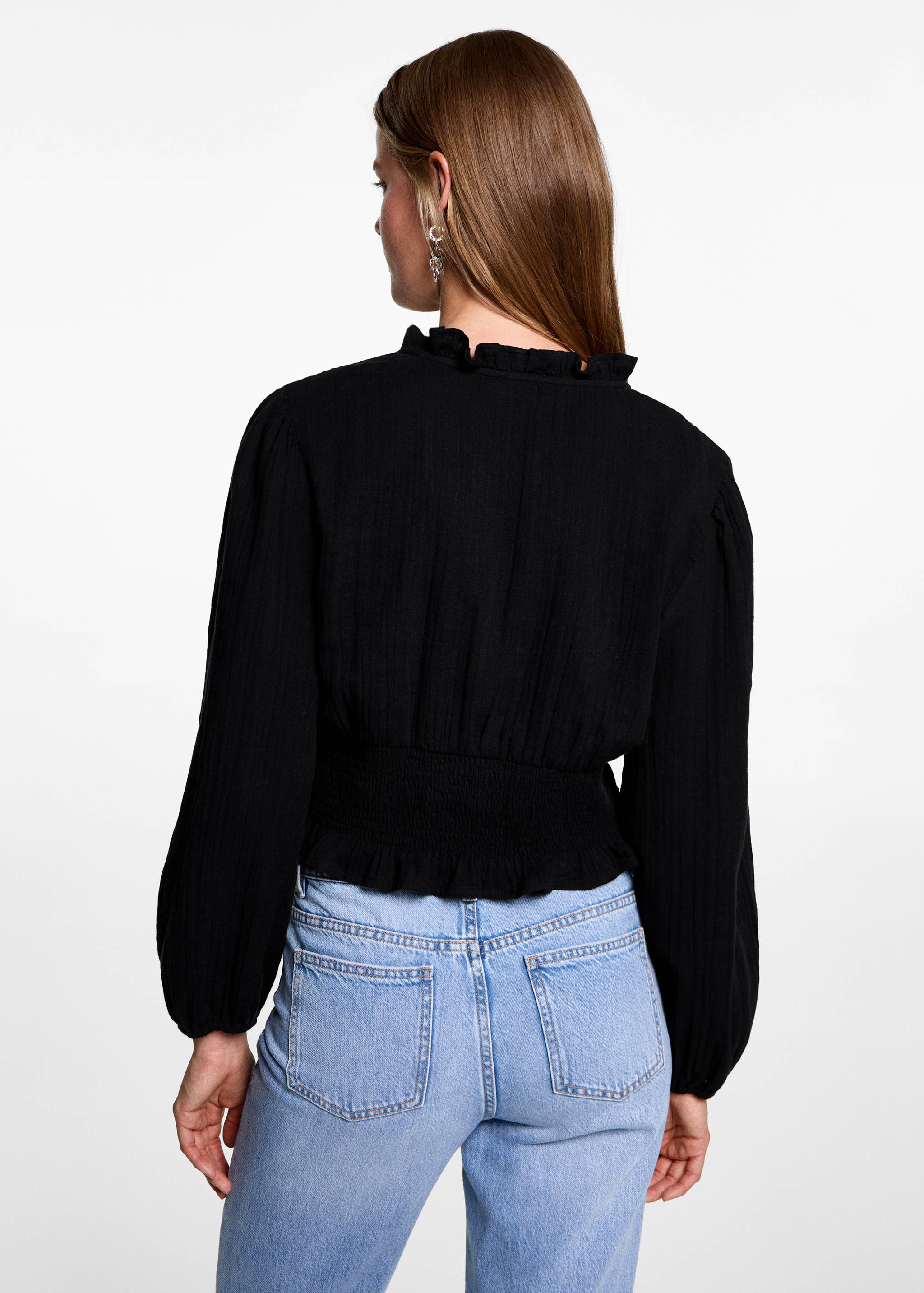 Blusa escote cruzado - Reverso del artículo