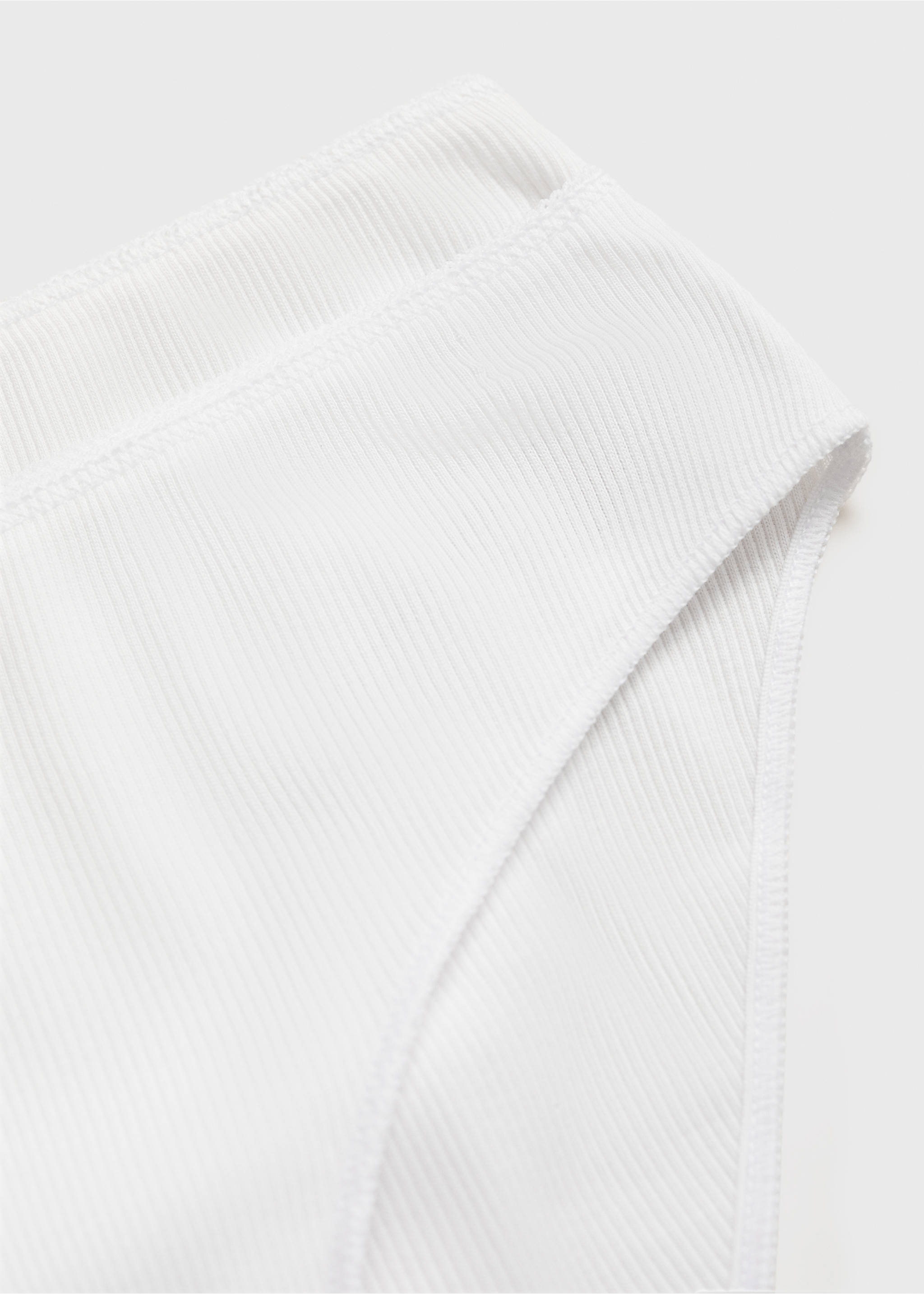 Basic-Slip im Zweierpack - Detail des Artikels 0, Cremeweiß. Ref: 77036005-00.