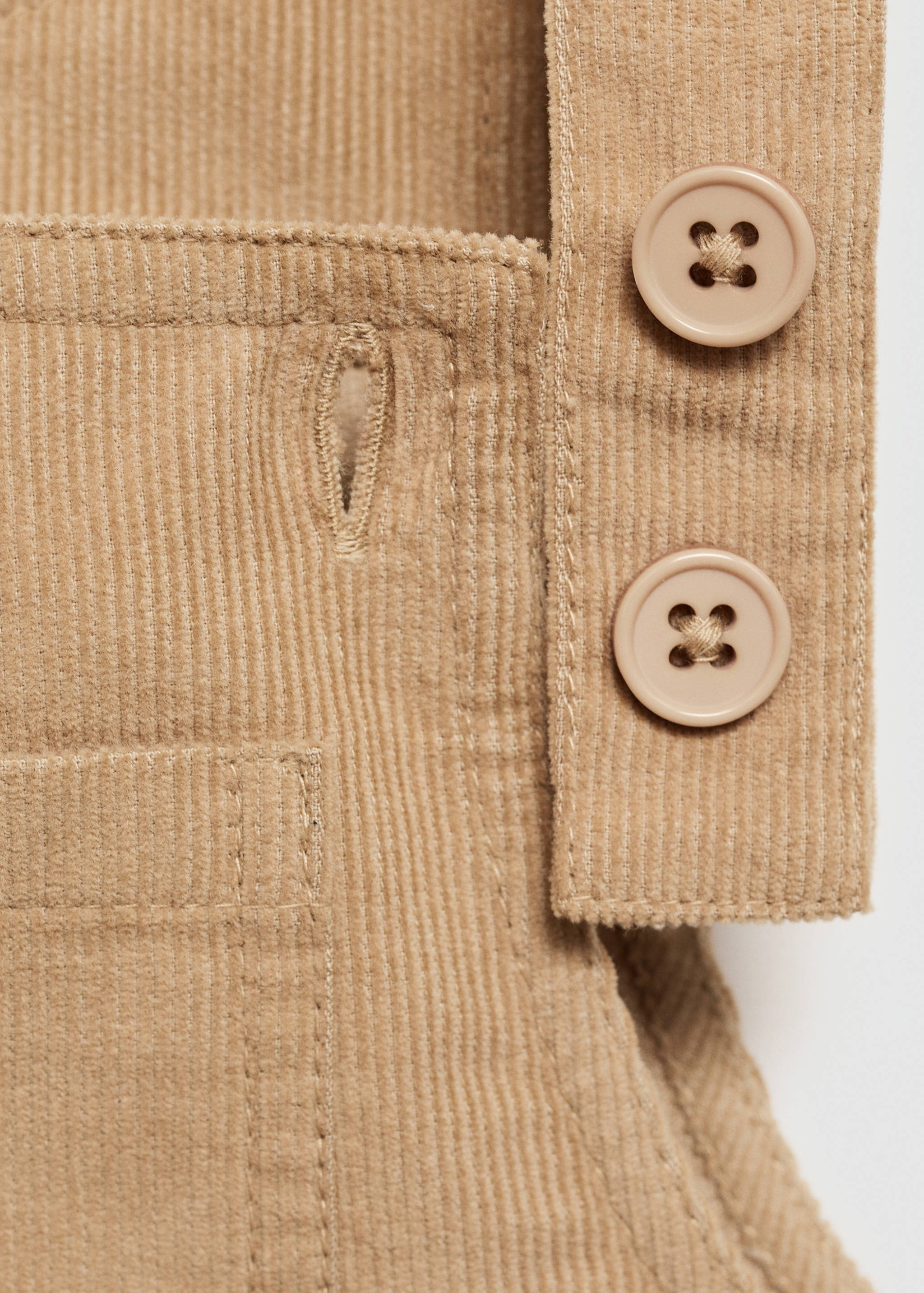 Micro-corduroy pinafore dress - Details of the article 8