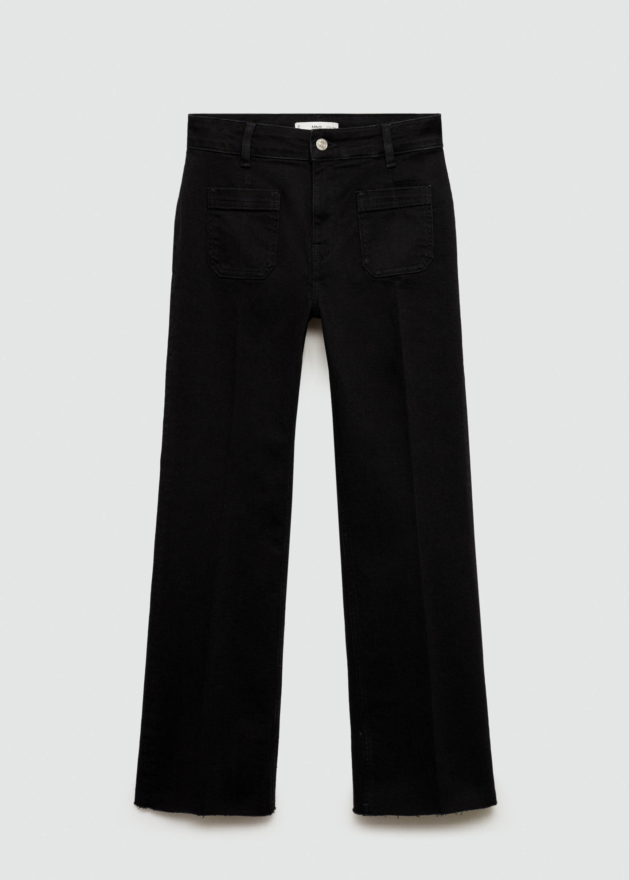 Jean flare crop poches - Article sans modèle