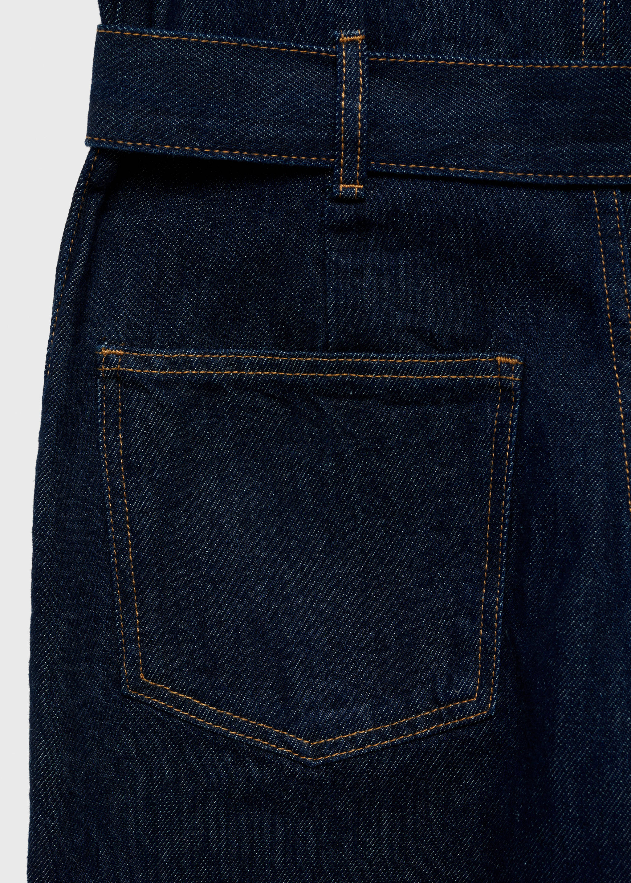 Rinse-wash denim jumpsuit - Details of the article 0