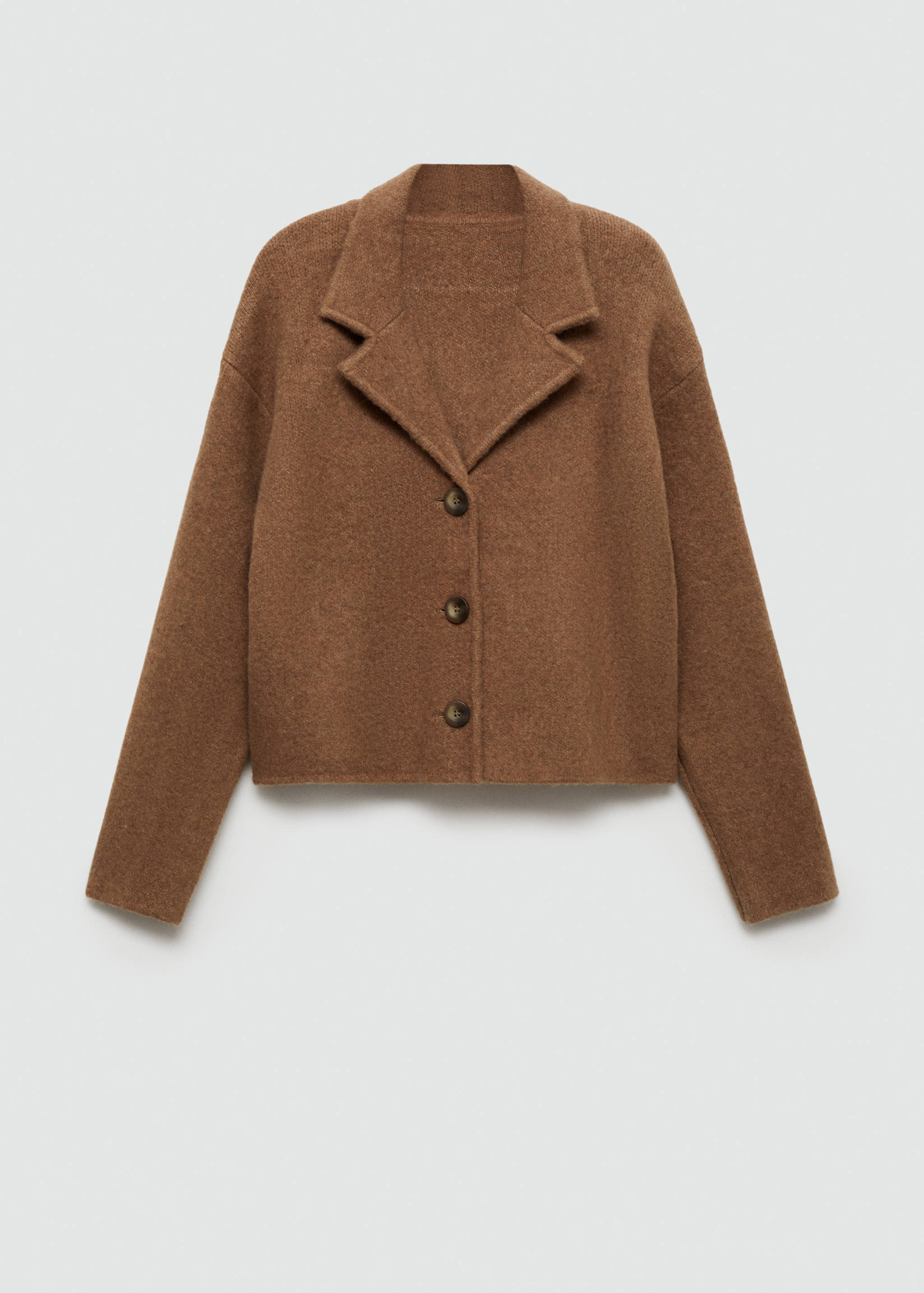 Knitted buttoned jacket - Article without model