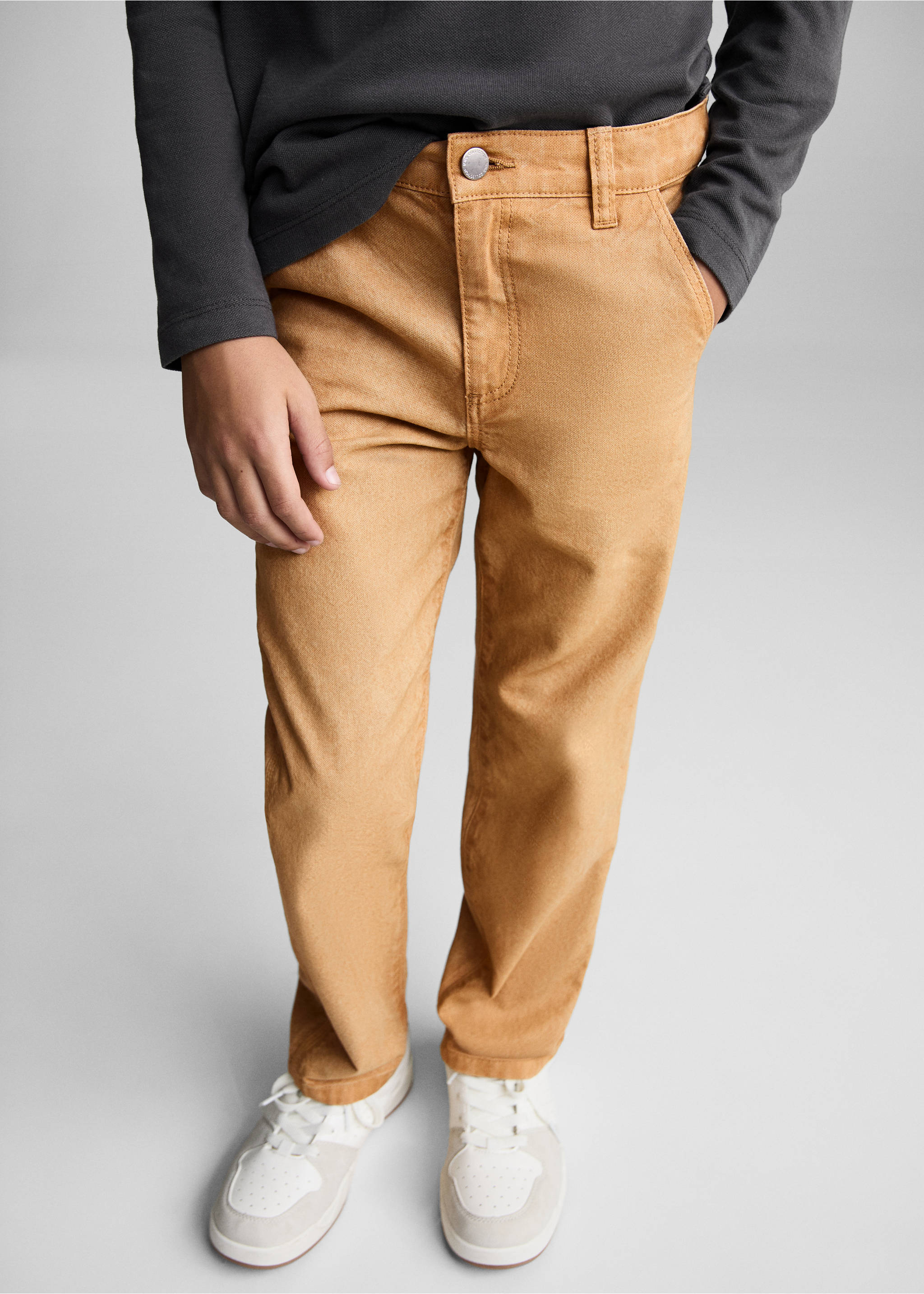 Džíny regular fit - Detail zboží 3, Středně hnědá. Ref: 77036726-00.