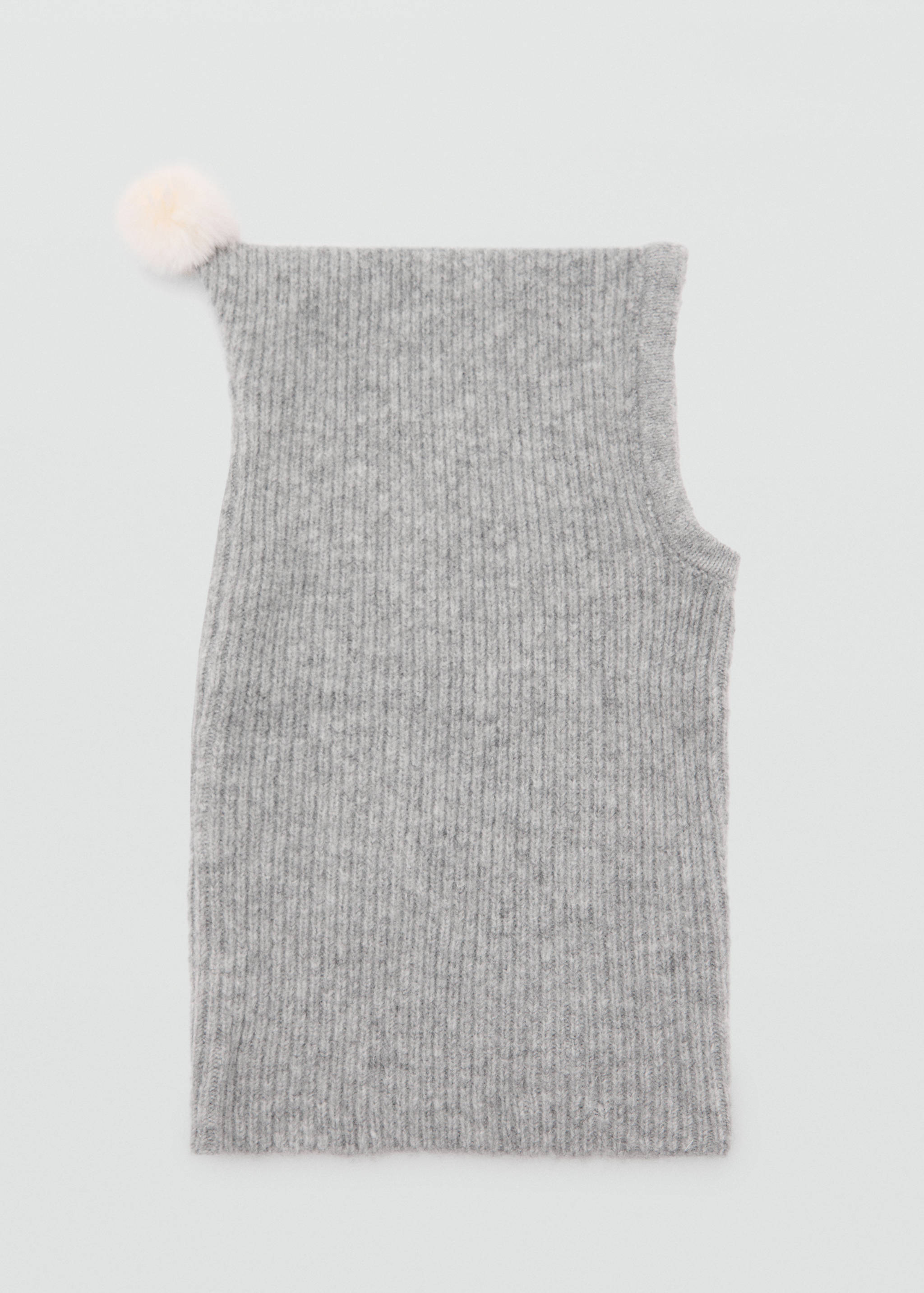 Grob gestrickte Bommelmütze - Artikel ohne Model