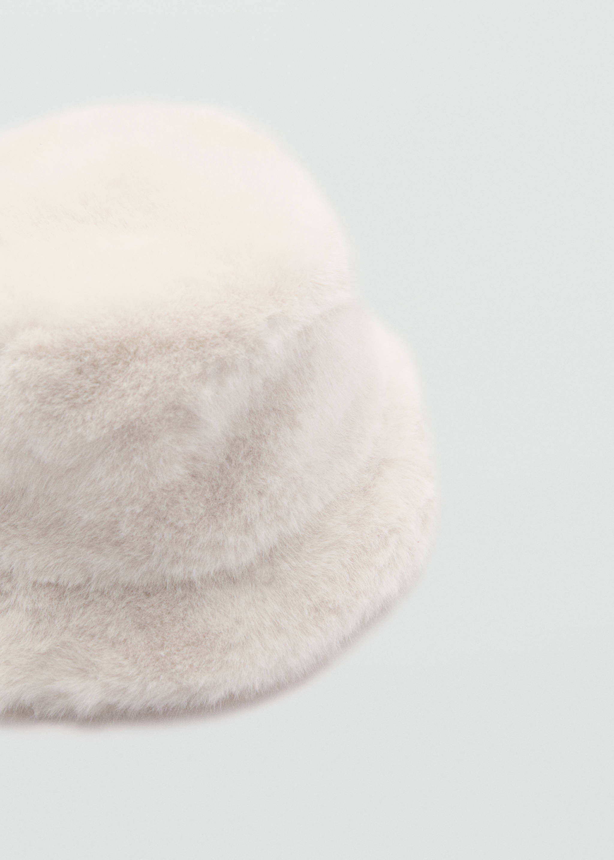 Faux-fur bucket hat - Medium plane