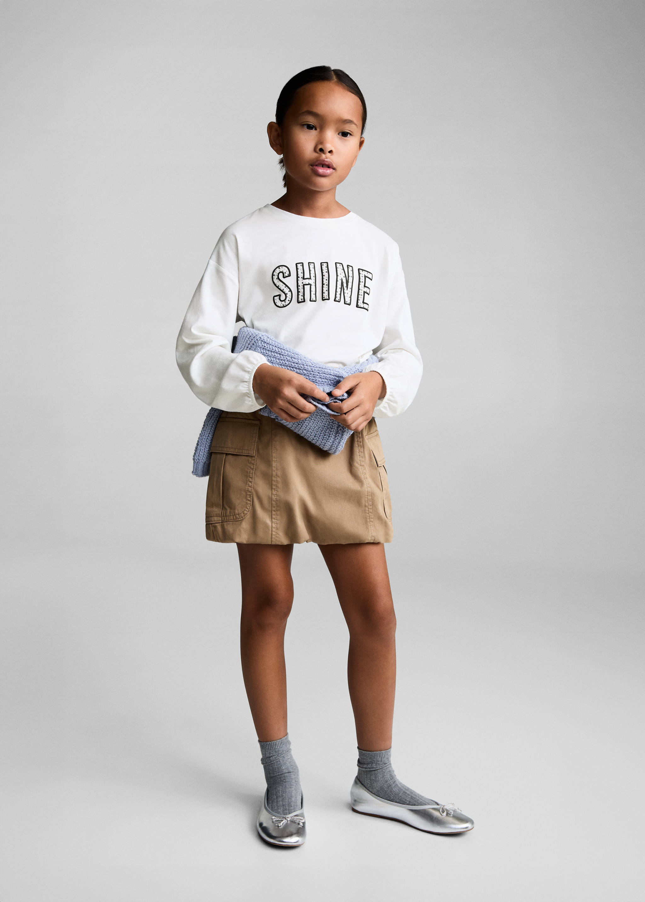 Bead detail T-shirt - General plane