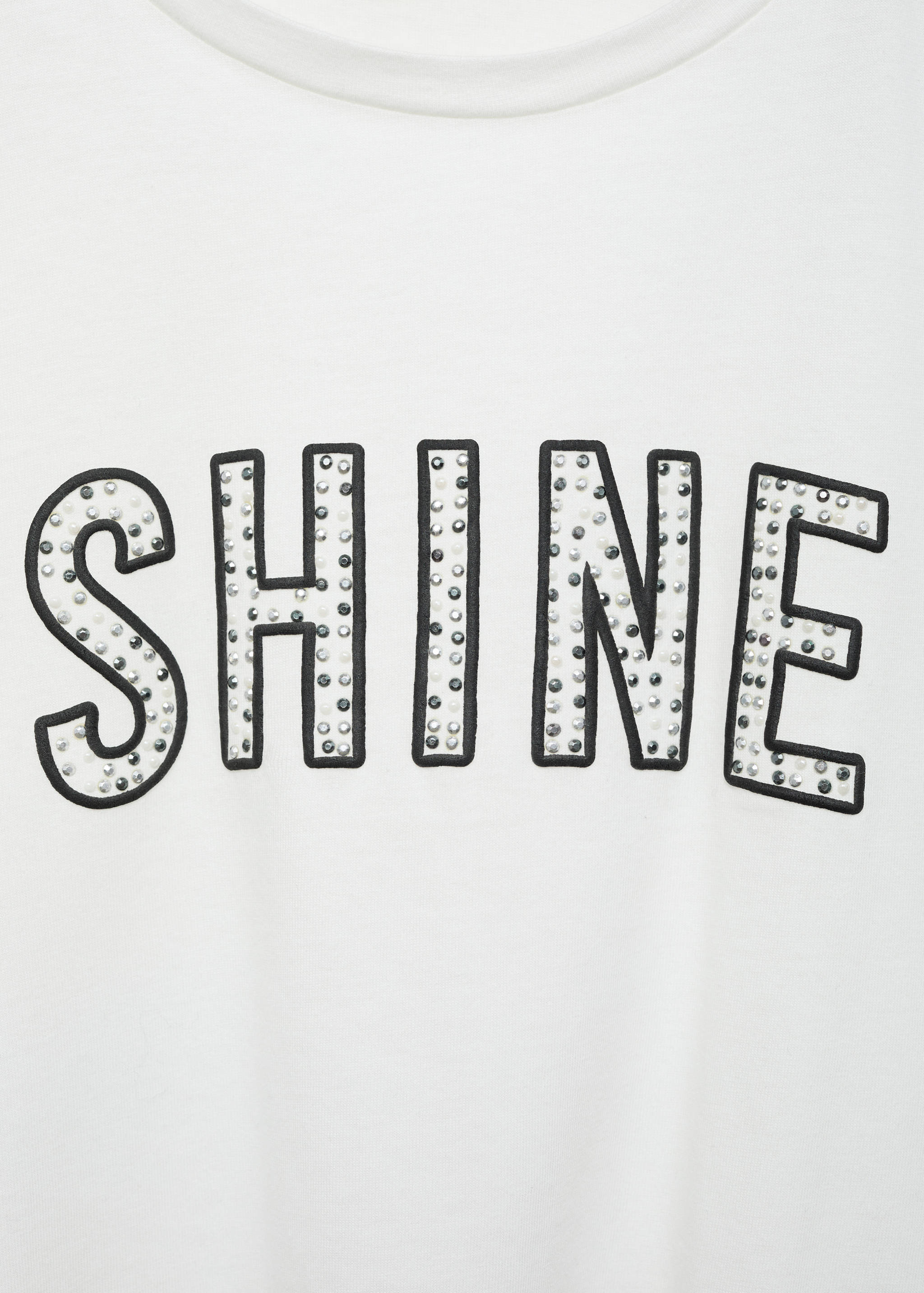 Bead detail T-shirt - Details of the article 8