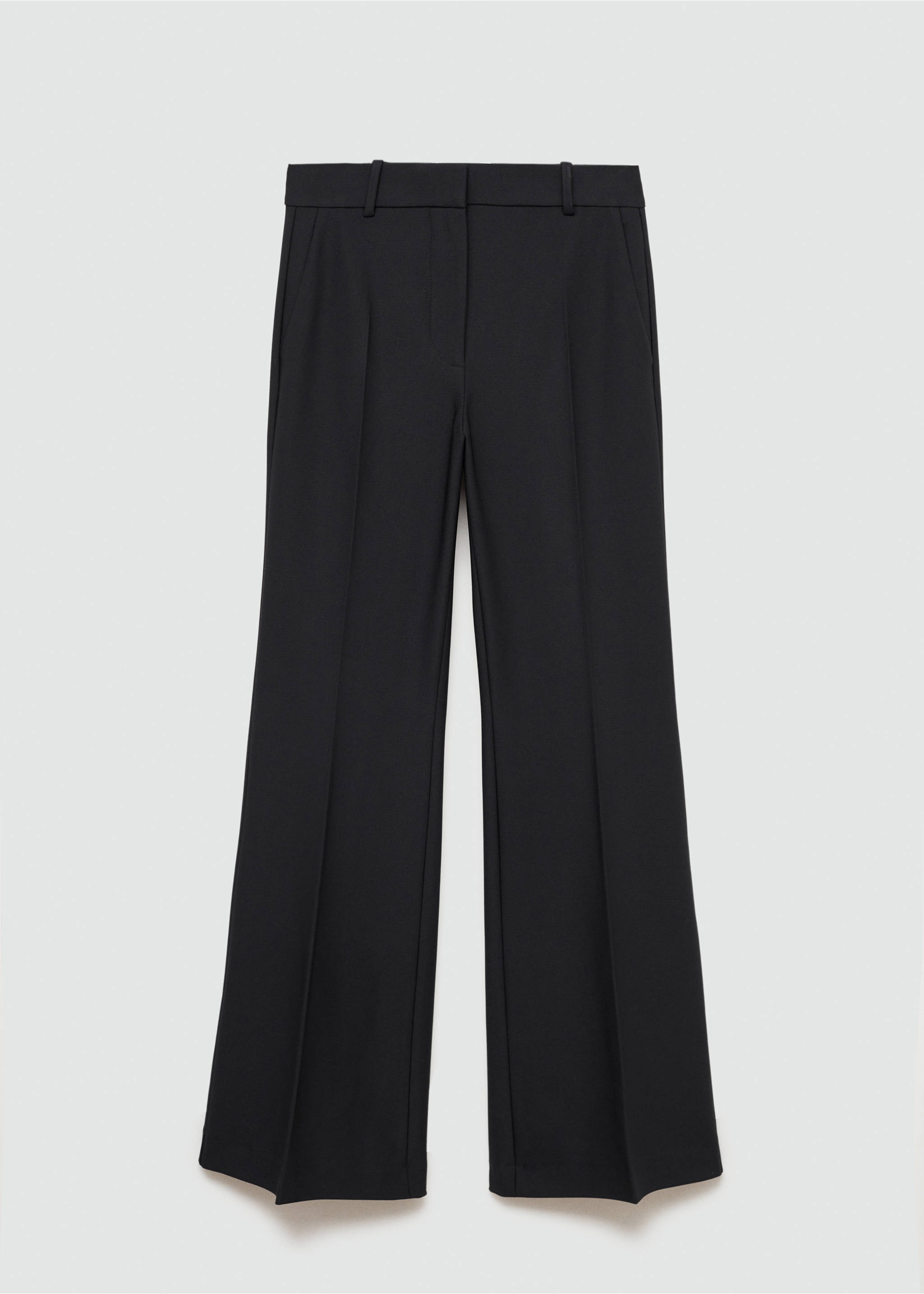Mid-rise flared trousers - Article without model, Black. Ref: 77036756-00.
