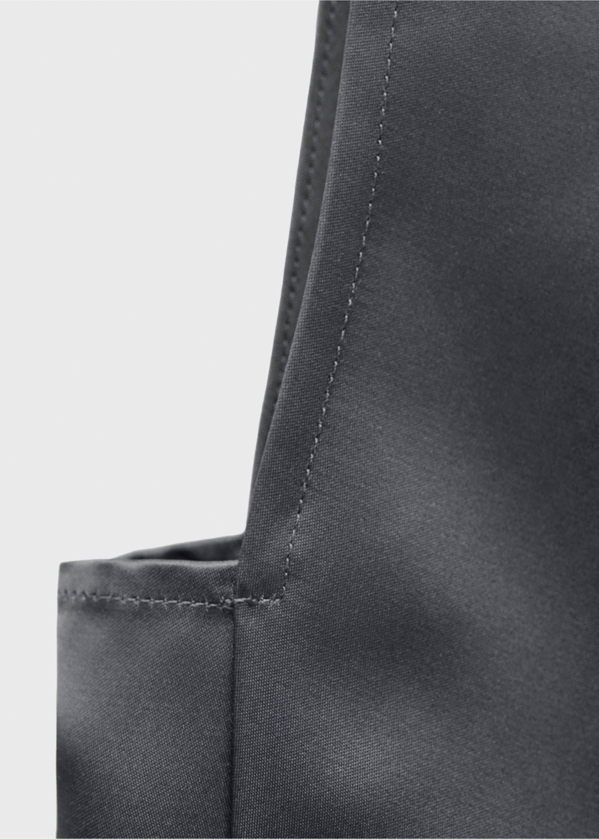 Robe satinée détail nœud - Détail de l'article 0, Gris anthracite. Ref: 77036759-00.