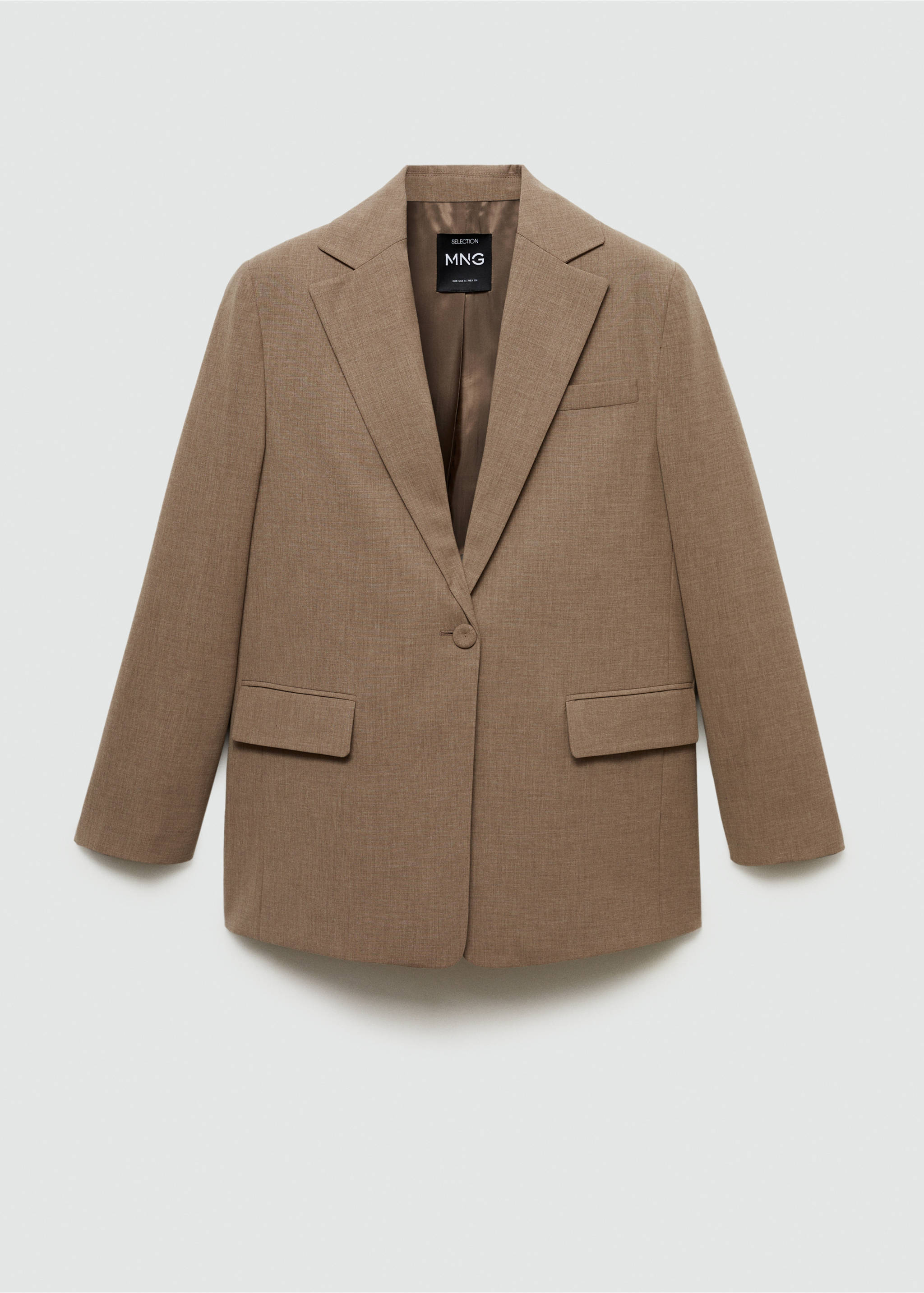 Wool suit blazer - Article without model, Brown. Ref: 77036762-00.