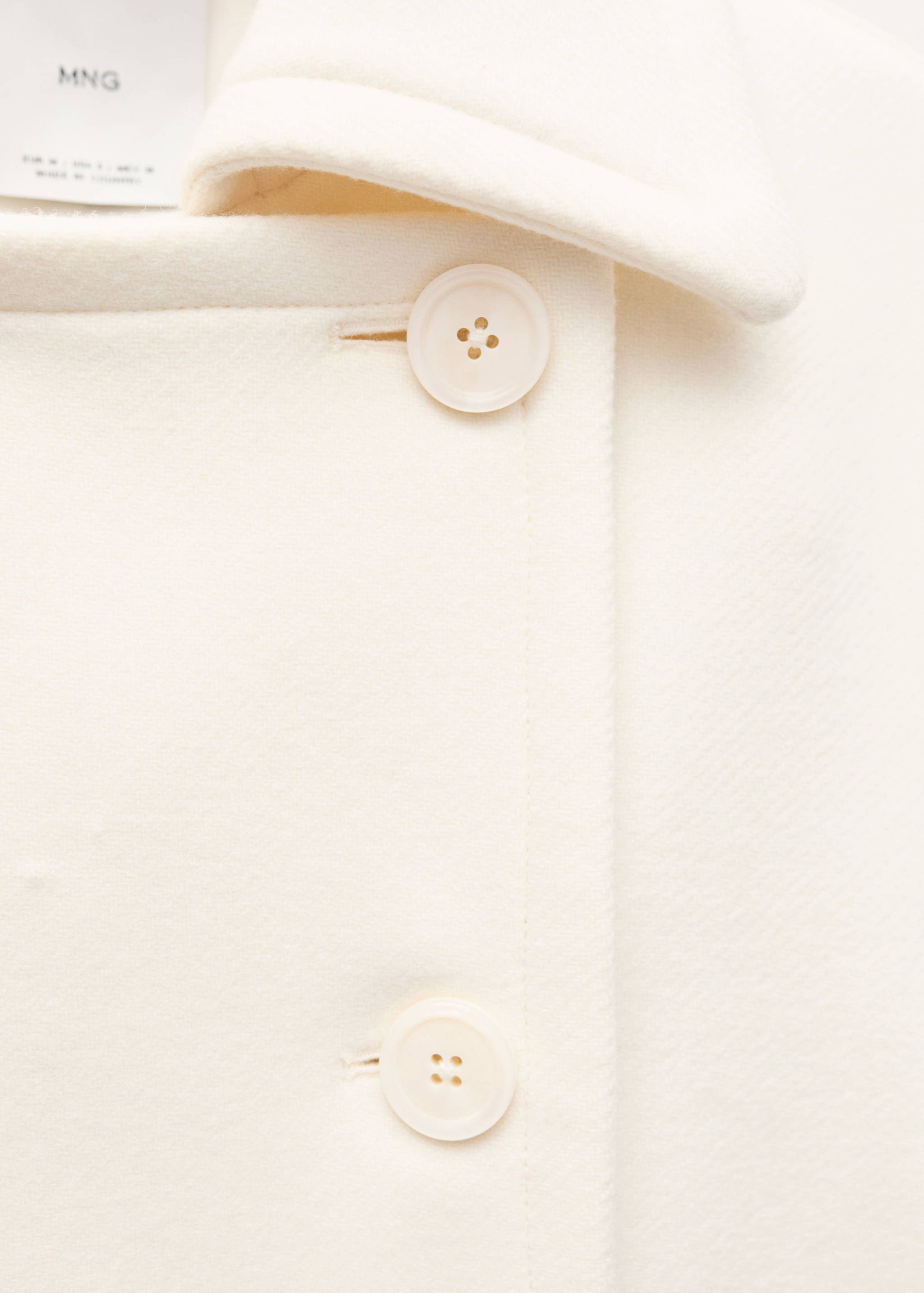 Double-breasted virgin wool coat - Details of the article 8