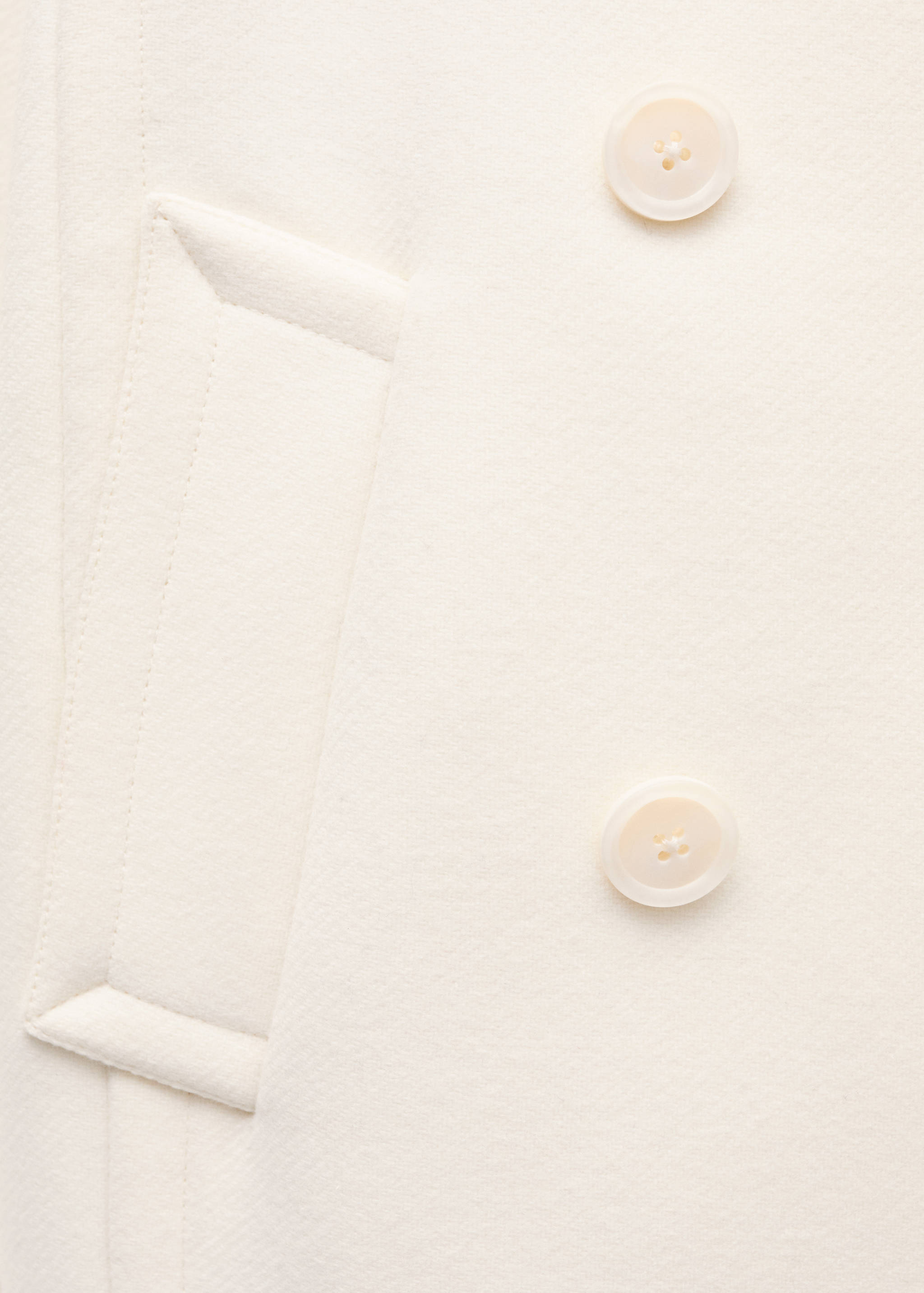 Double-breasted virgin wool coat - Details of the article 0