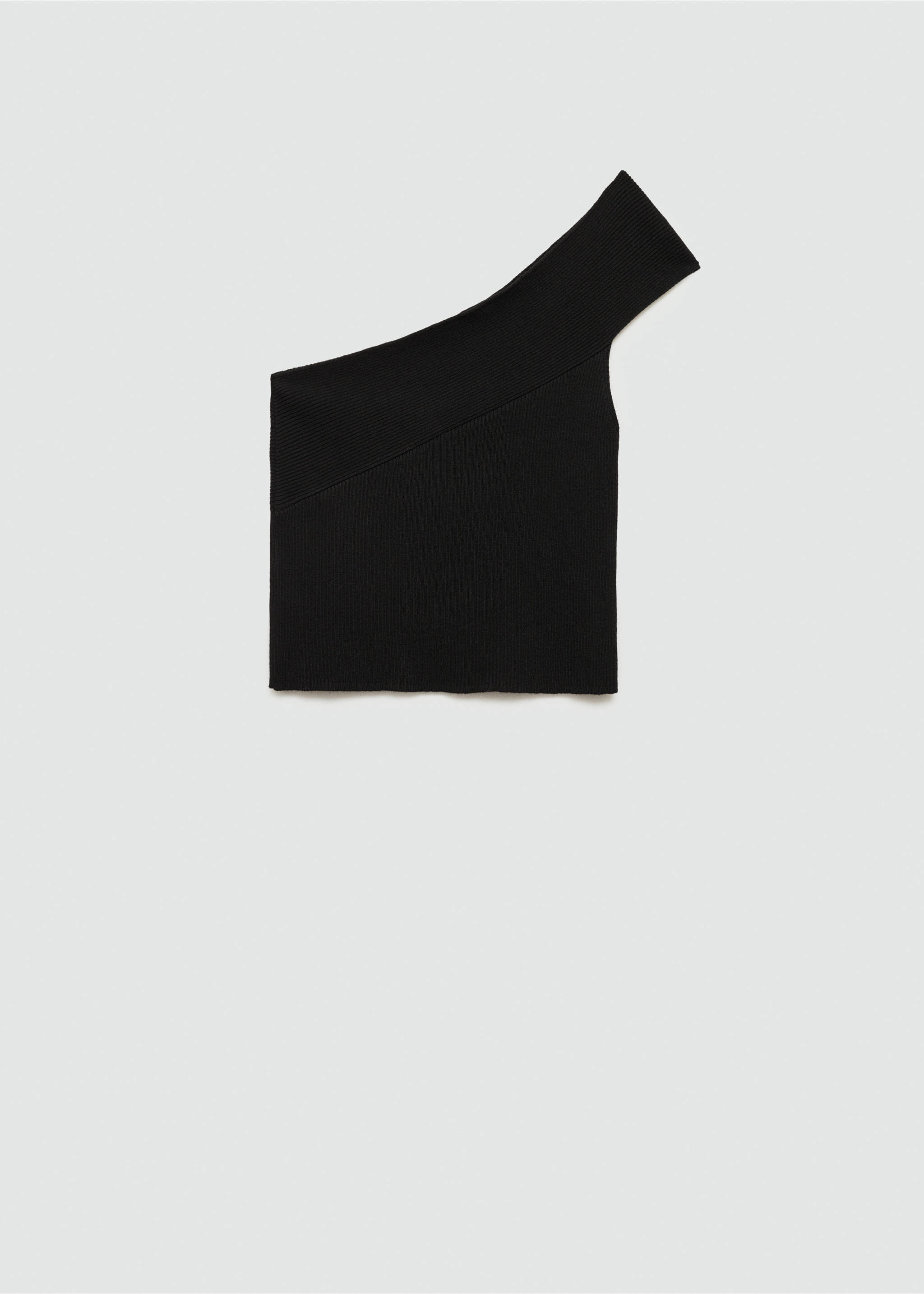 Asymmetrisches Top in Unifarben - Artikel ohne Model, Schwarz. Ref: 77036765-00.