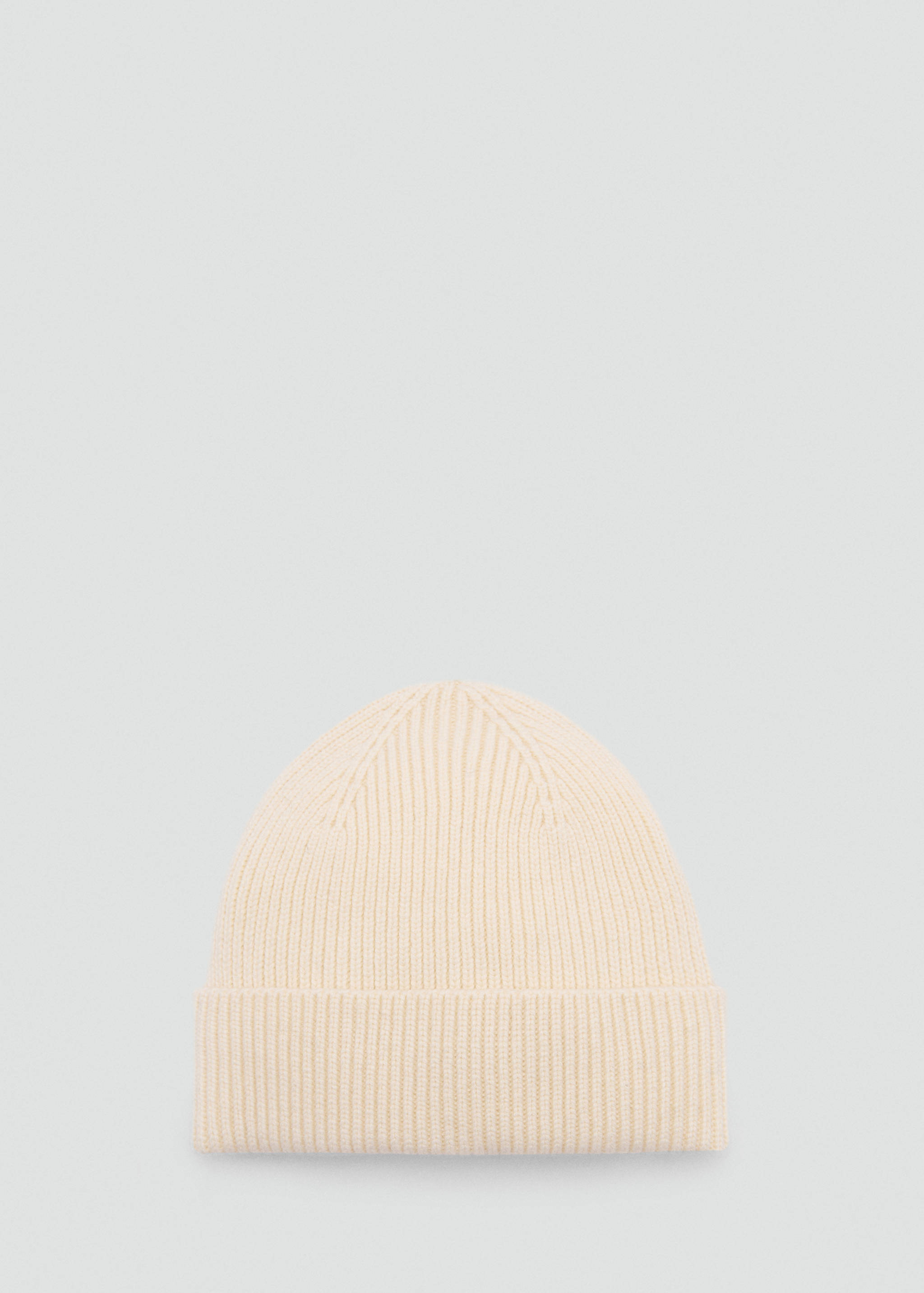 Gorra barreja llana i caixmir canalé - Article sense model