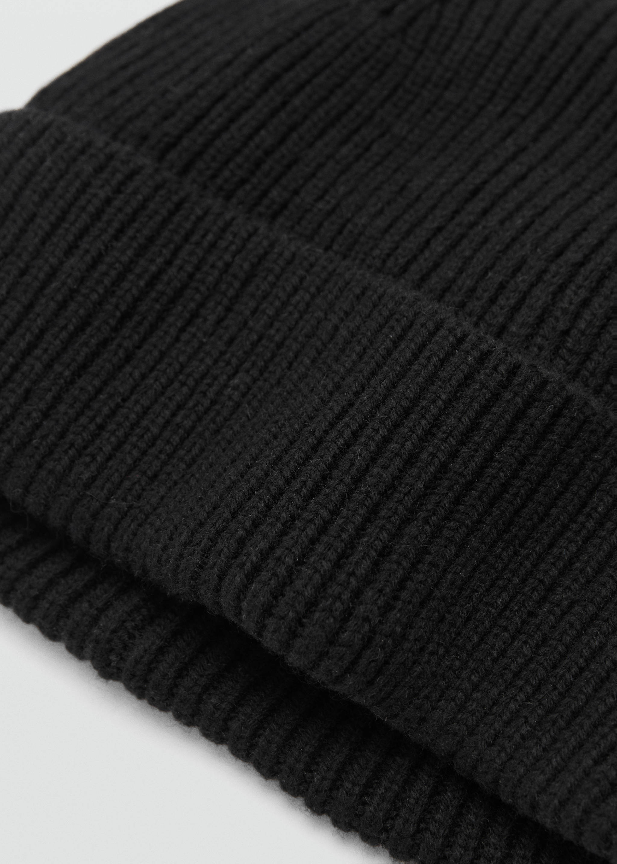 Wool and cashmere-blend ribbed hat - Medium plane