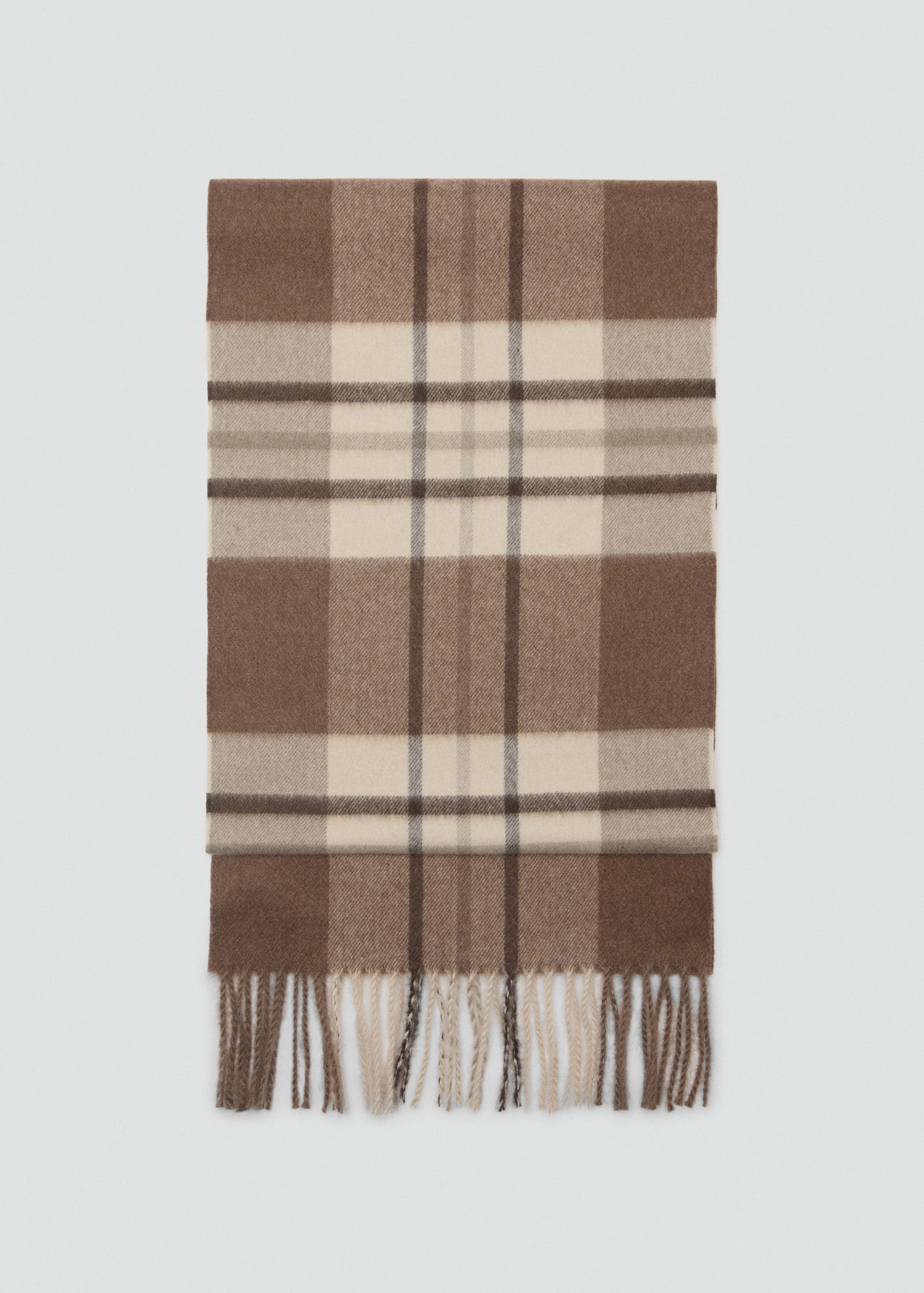 Karierter Fransenschal - Artikel ohne Model