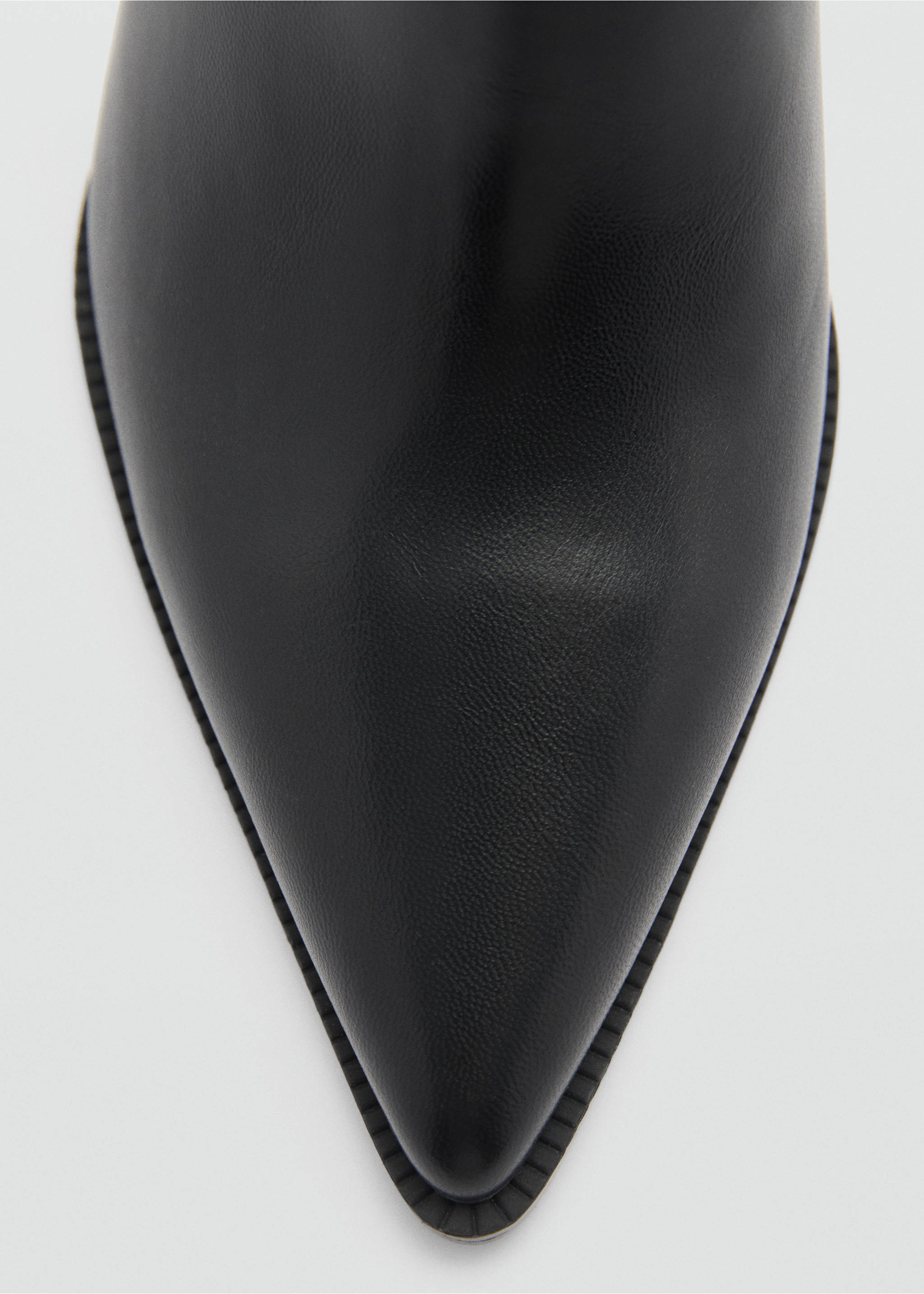 Pointed heel ankle boot - Details of the article 2, Black. Ref: 77037119-00.
