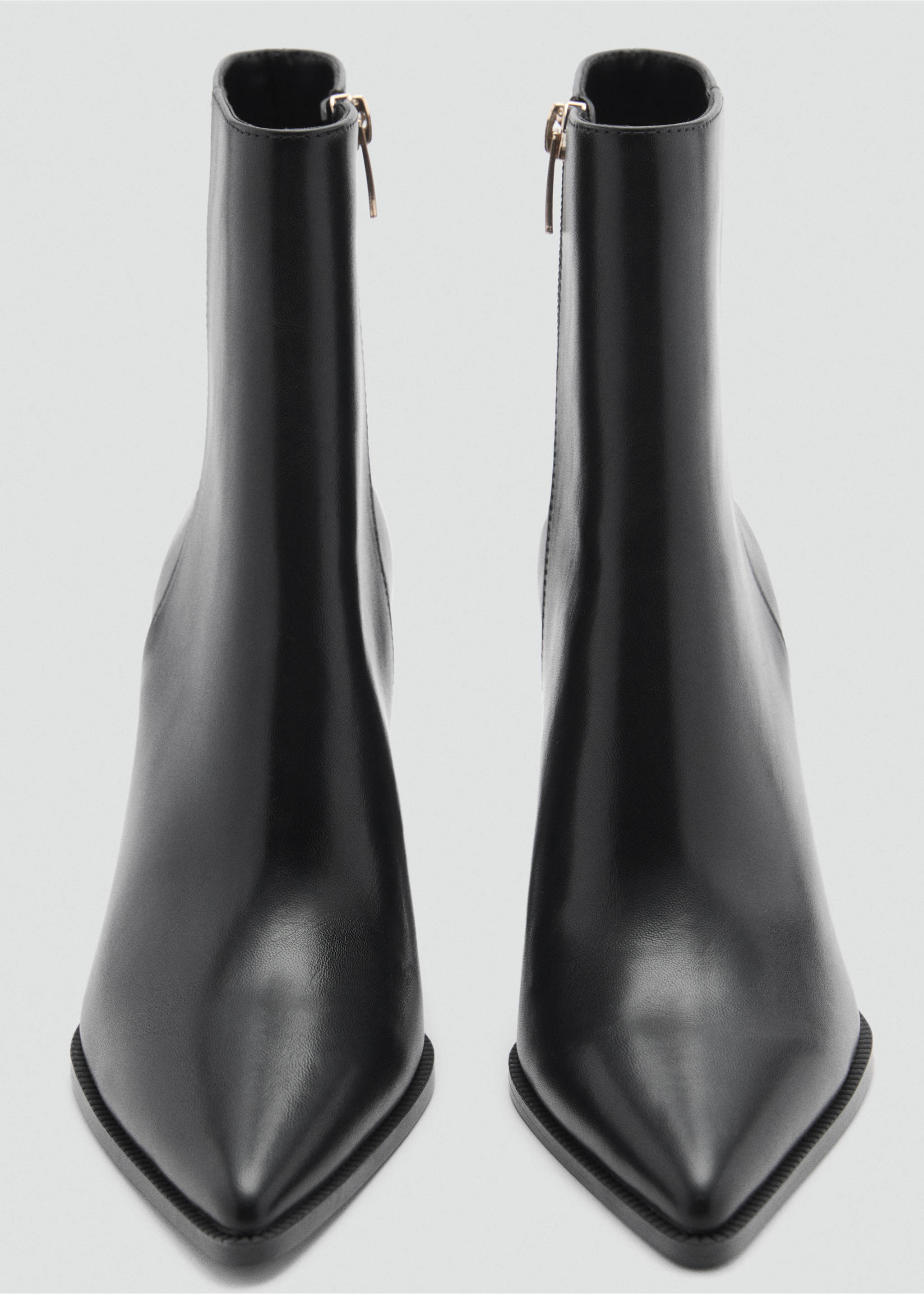 Pointed heel ankle boot - Details of the article 3, Black. Ref: 77037119-00.
