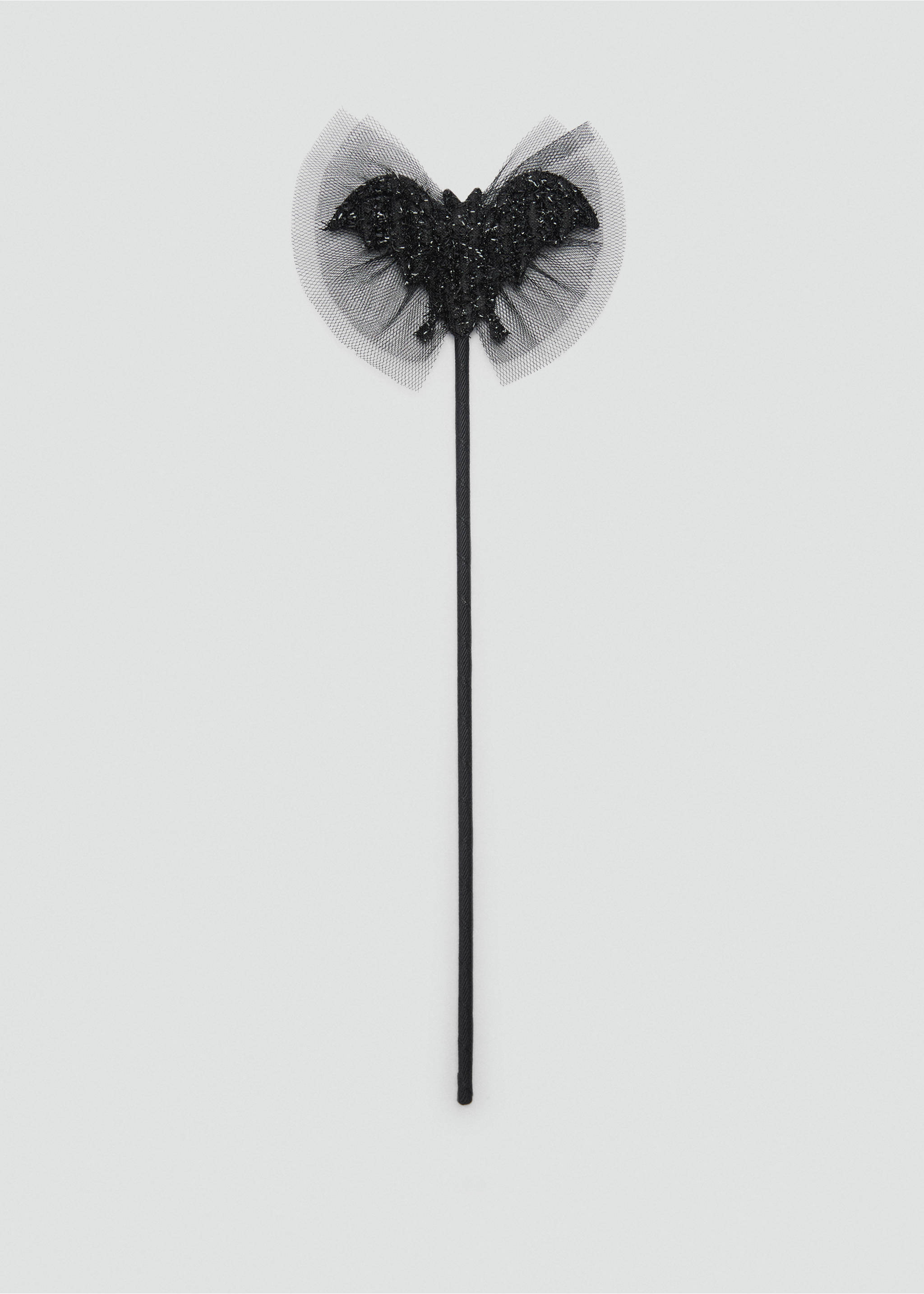 Varita disfraz murciélago brillos y tul - Artículo sin modelo, Negro. Ref: 77037122-00.