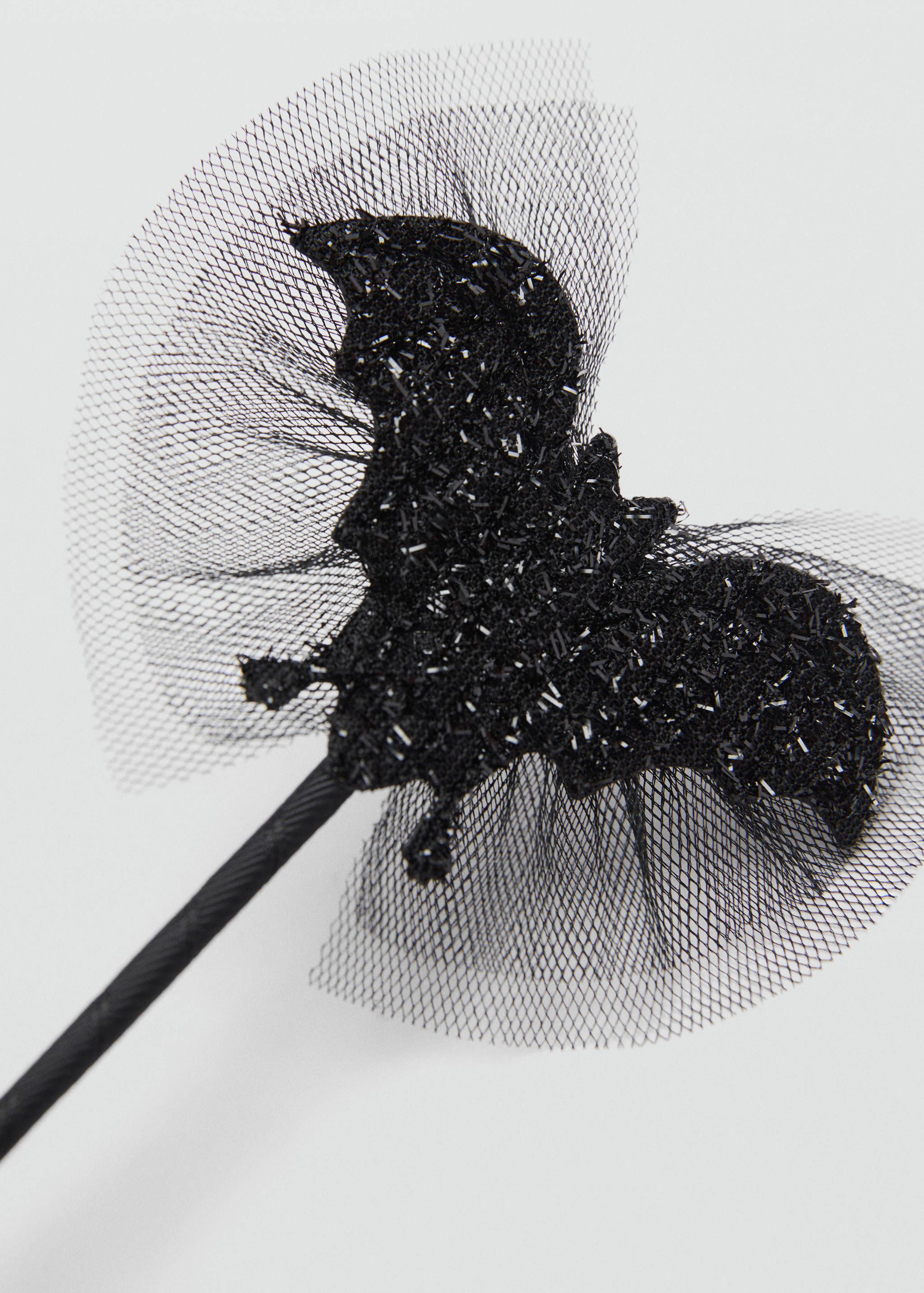 Fledermaus-Zauberstab mit Glitzer und Tüll - Mittlere Ansicht
