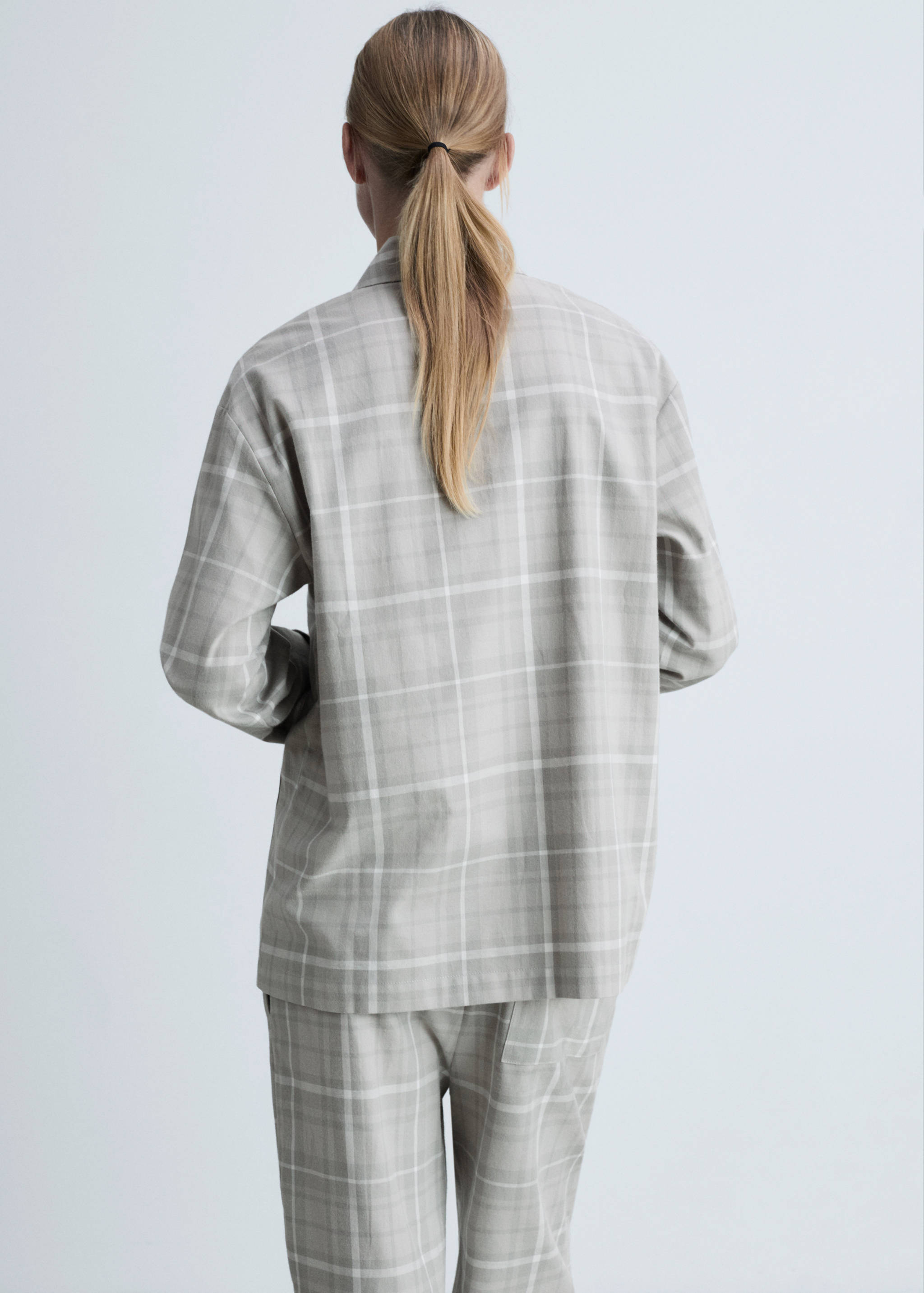 Camicia pigiama flanella quadri - Retro dell'articolo