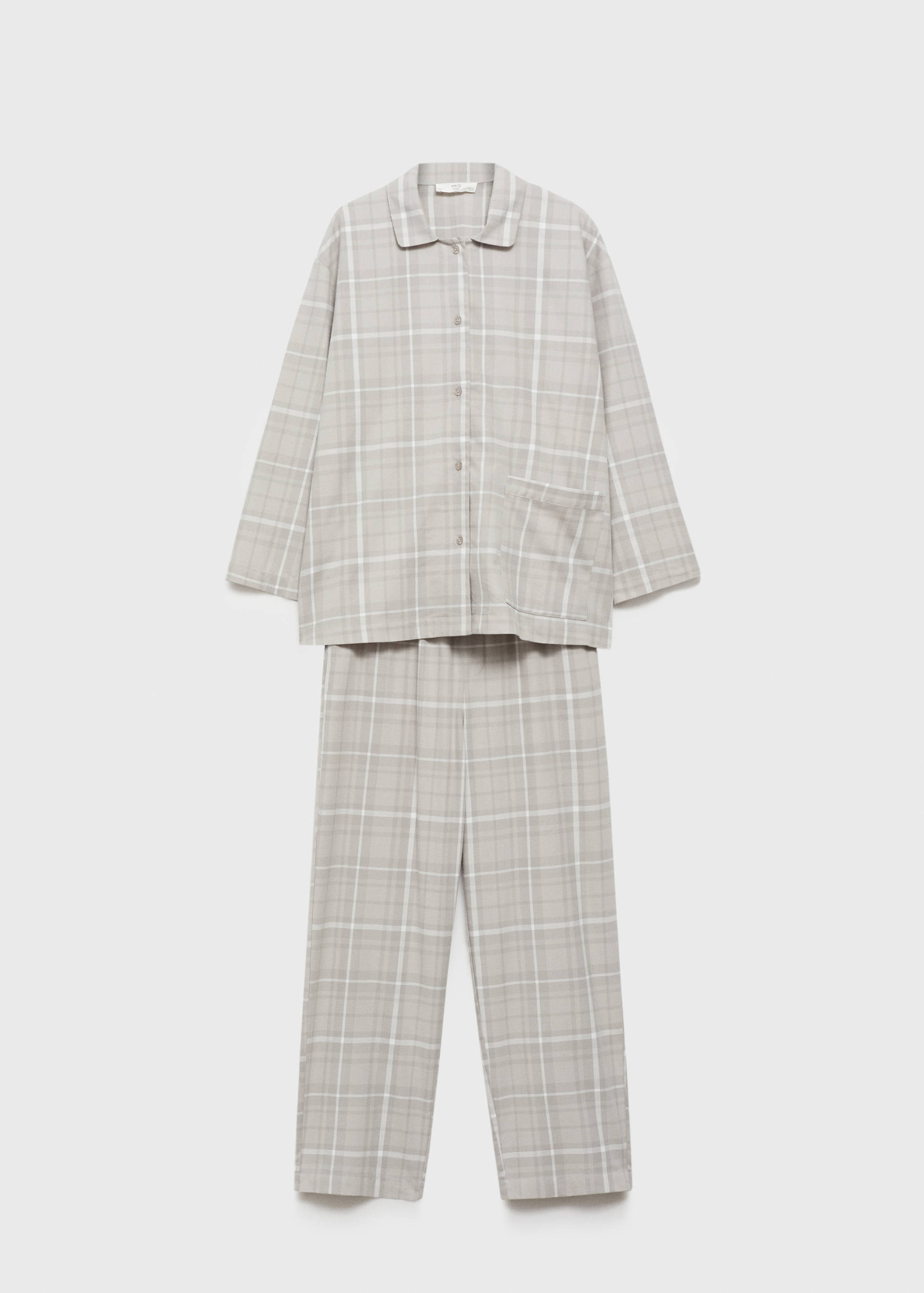 Camicia pigiama flanella quadri - Articolo senza modello