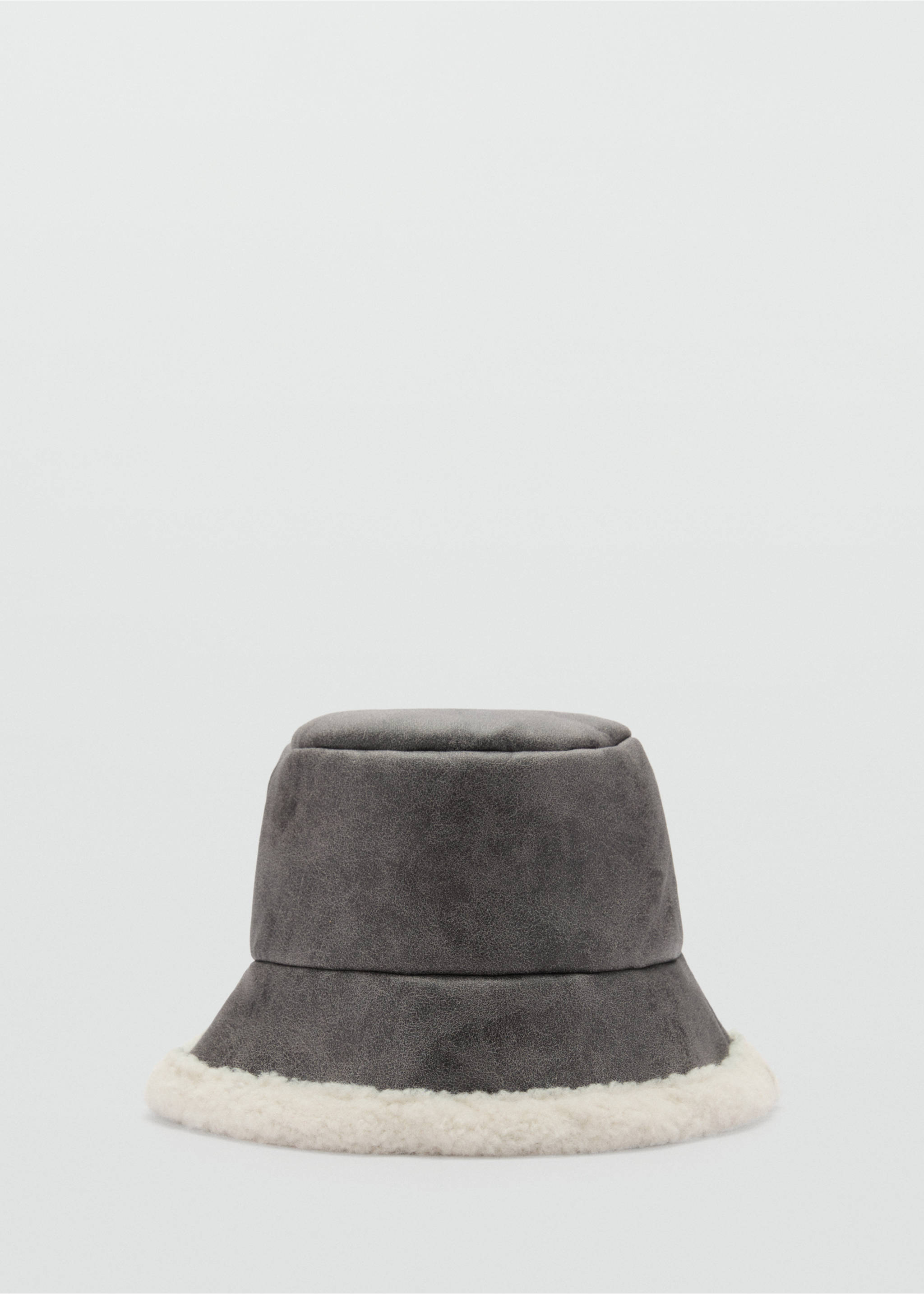 Shearling bucket hat - Article without model, Grey. Ref: 77037652-00.