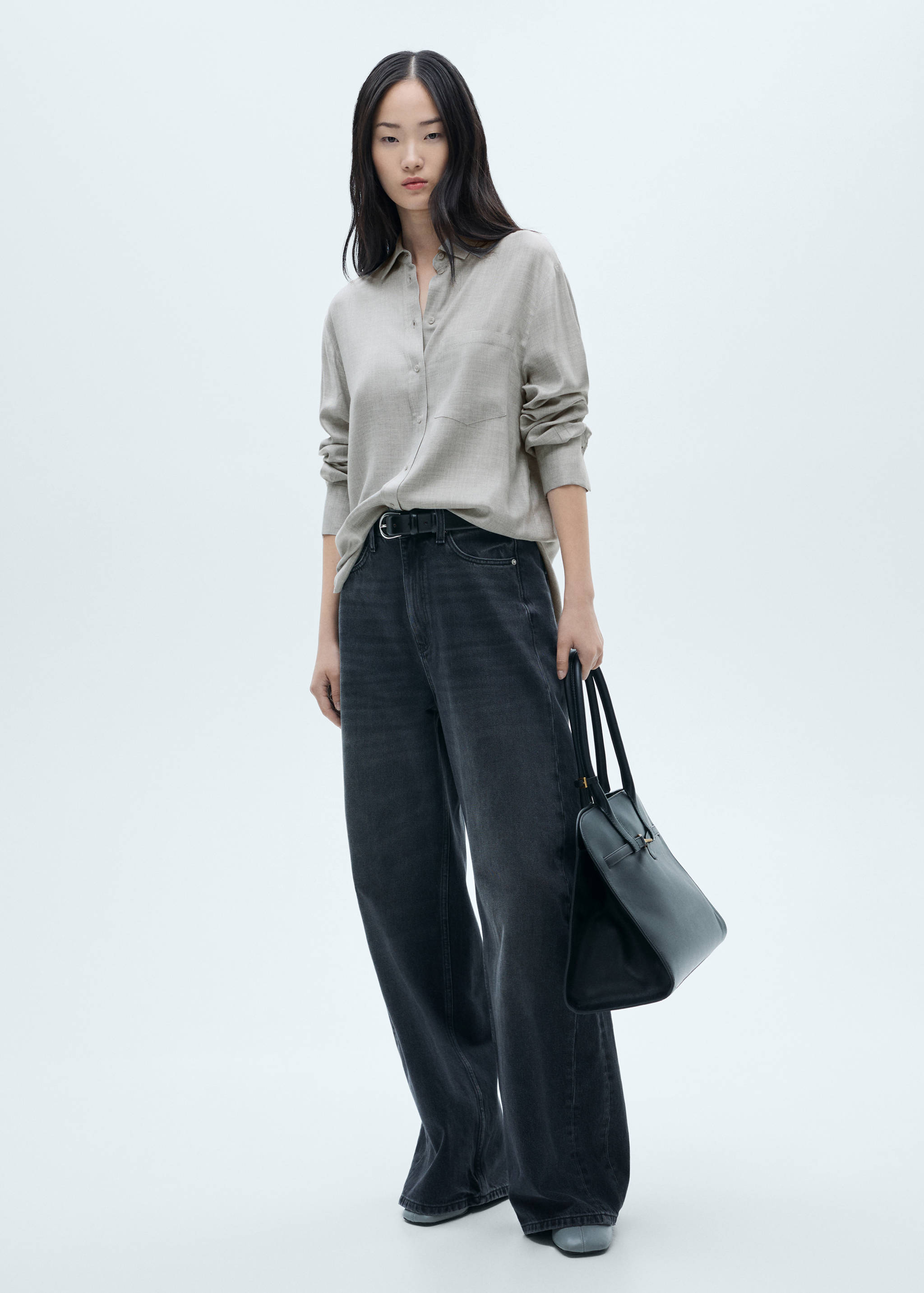 Chemise poche plaquée - Plan général