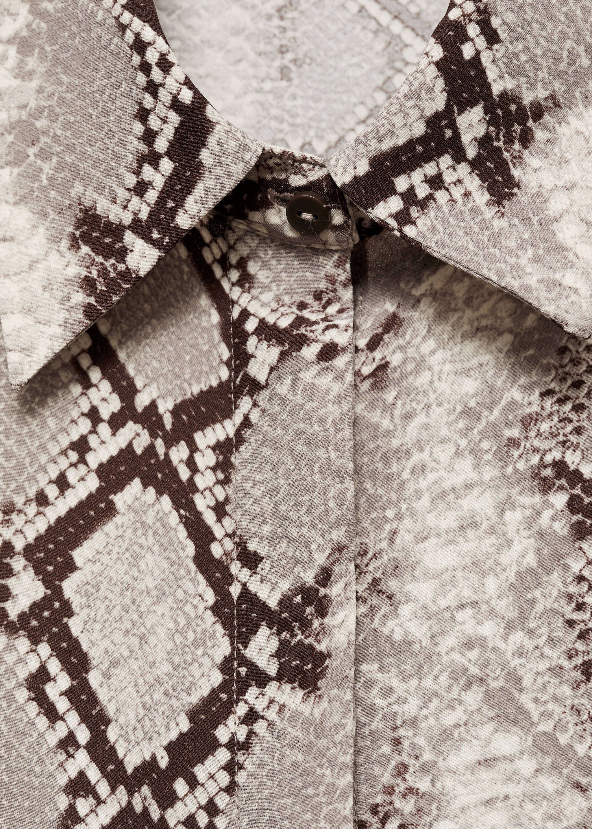 Animal print flowing shirt - Details of the article 8