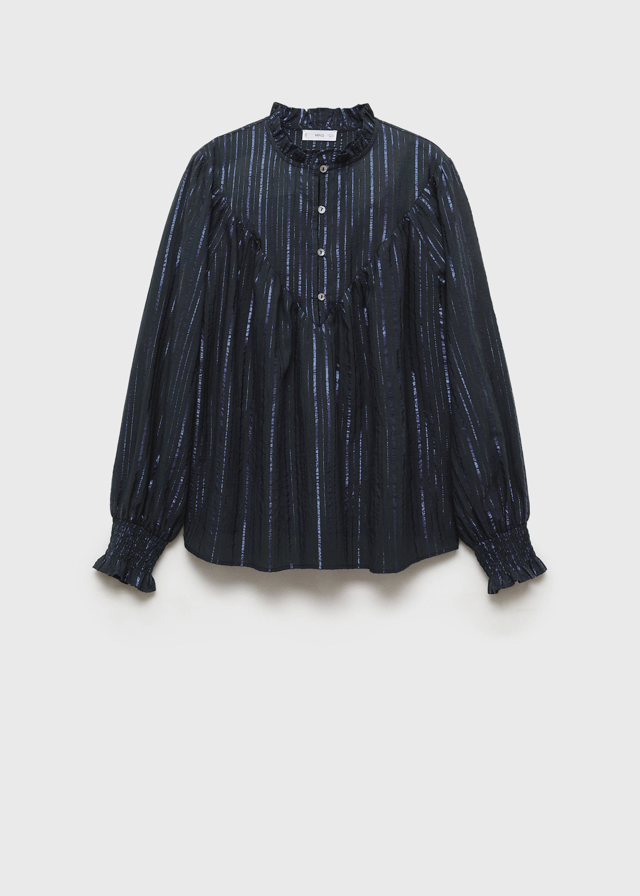 Gestreifte Lurex-Bluse - Artikel ohne Model