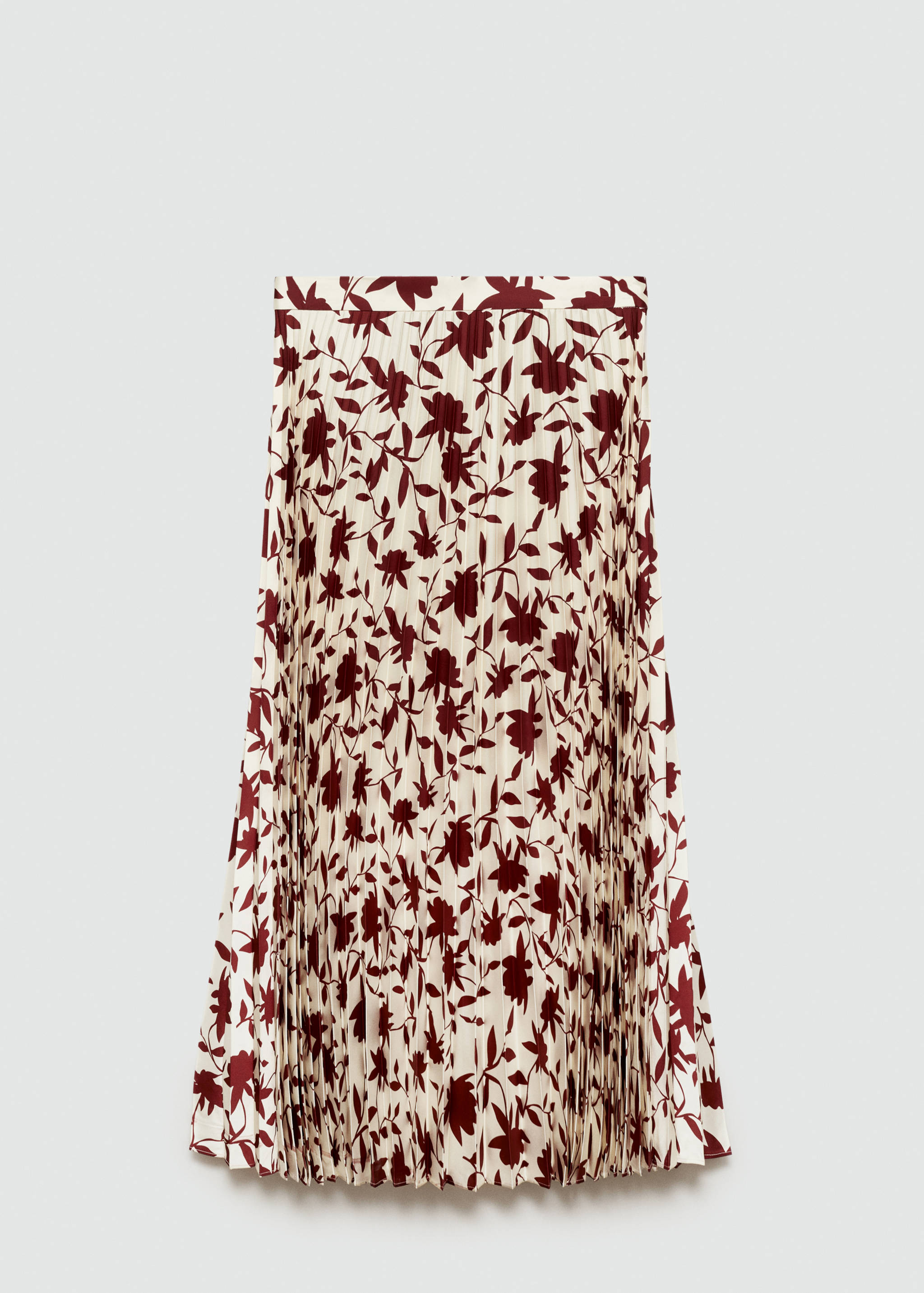 Pleated skirt with floral print - Article without model