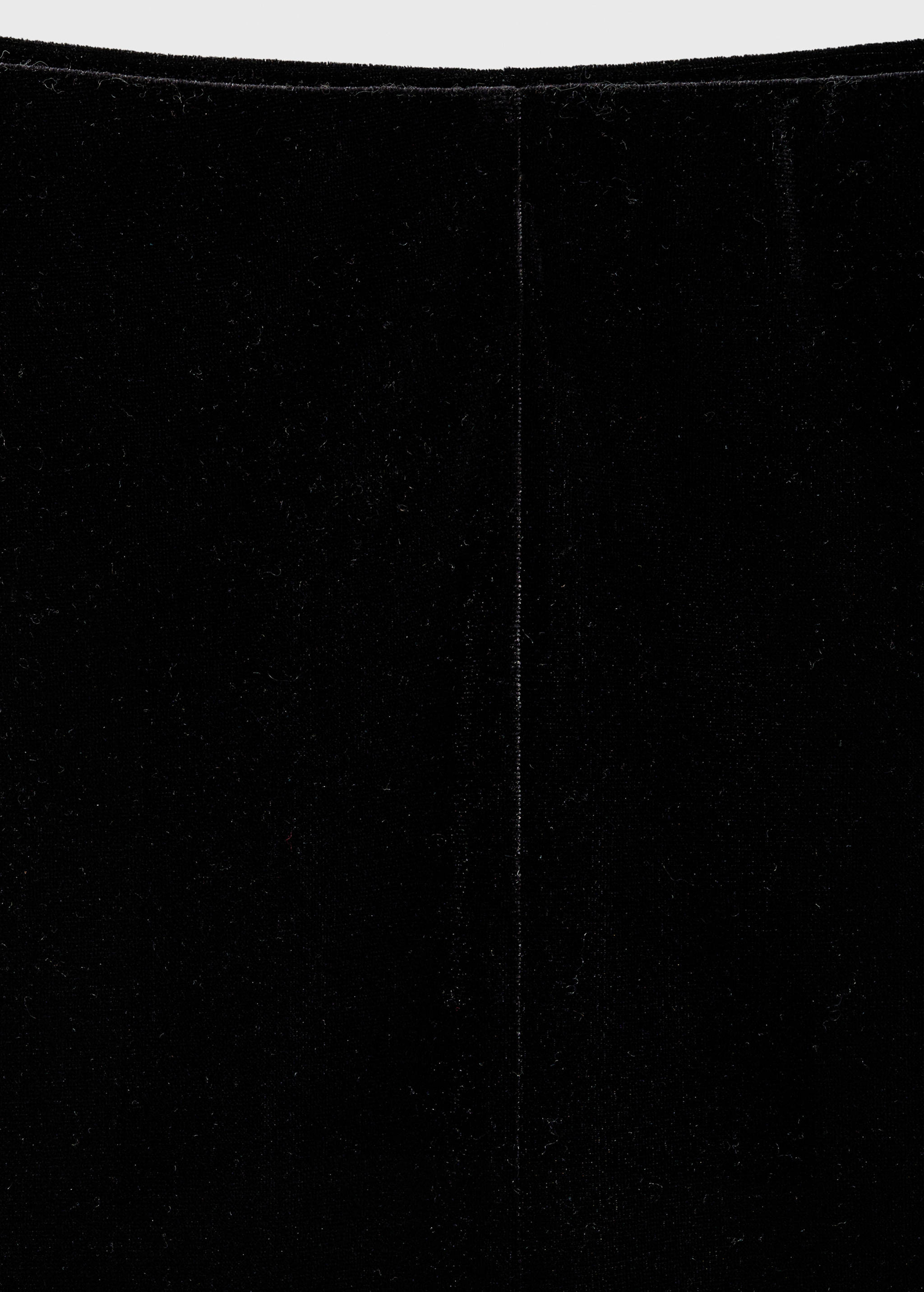 Velvet wide leg trousers - Details of the article 8