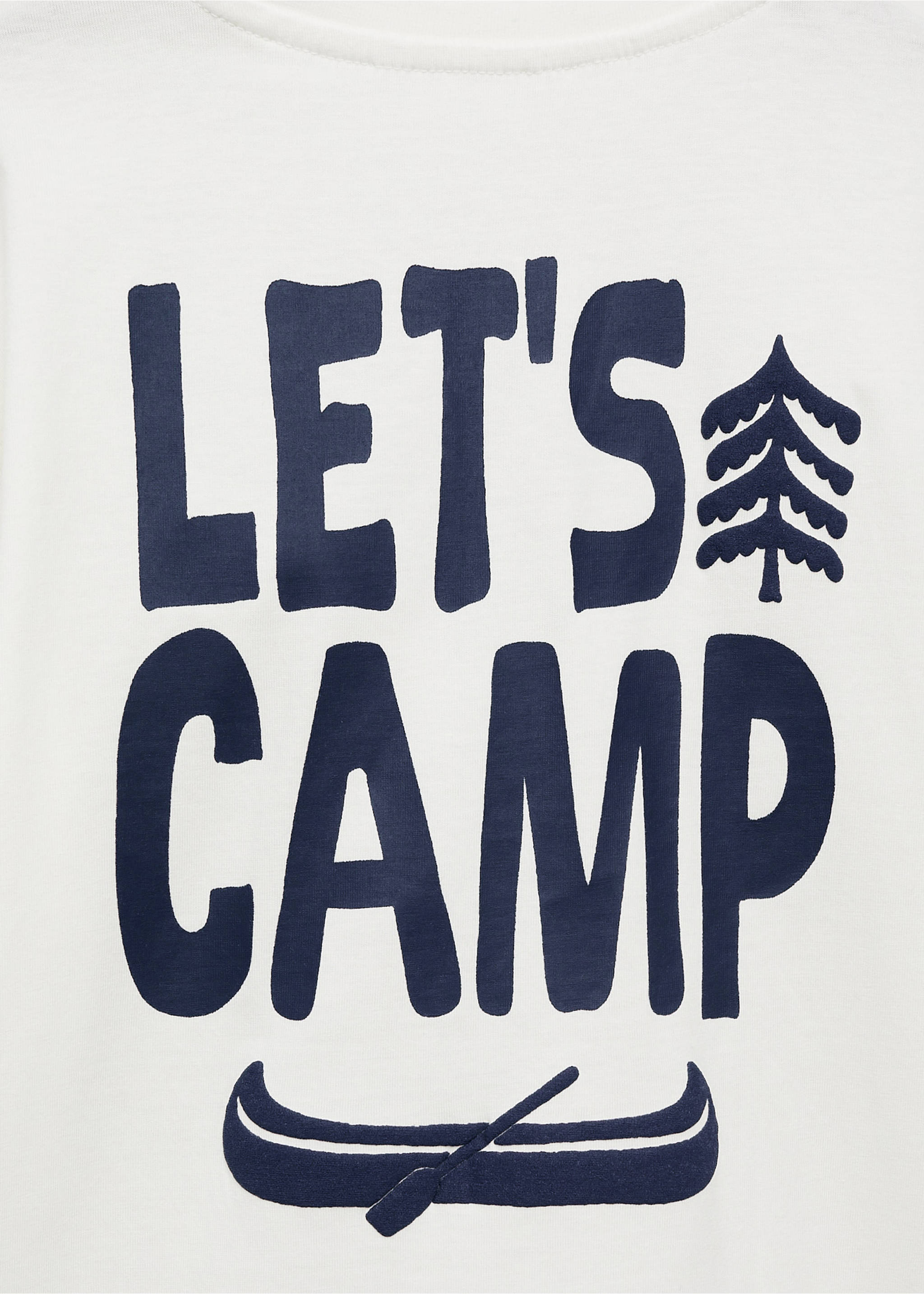 Printed cotton-blend t-shirt - Details of the article 0, Off White. Ref: 77037689-00.