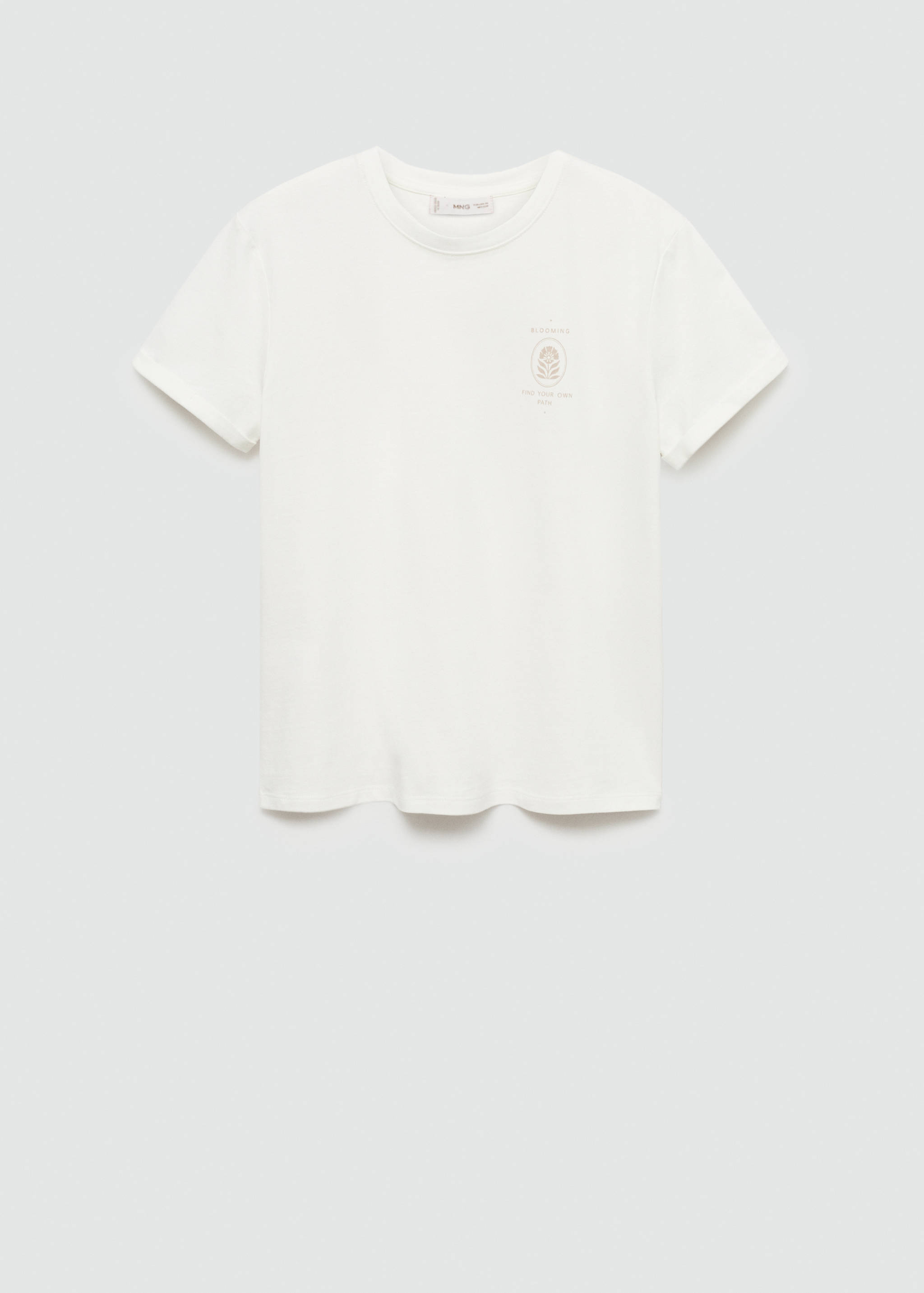 Printed cotton-blend T-shirt - Article without model