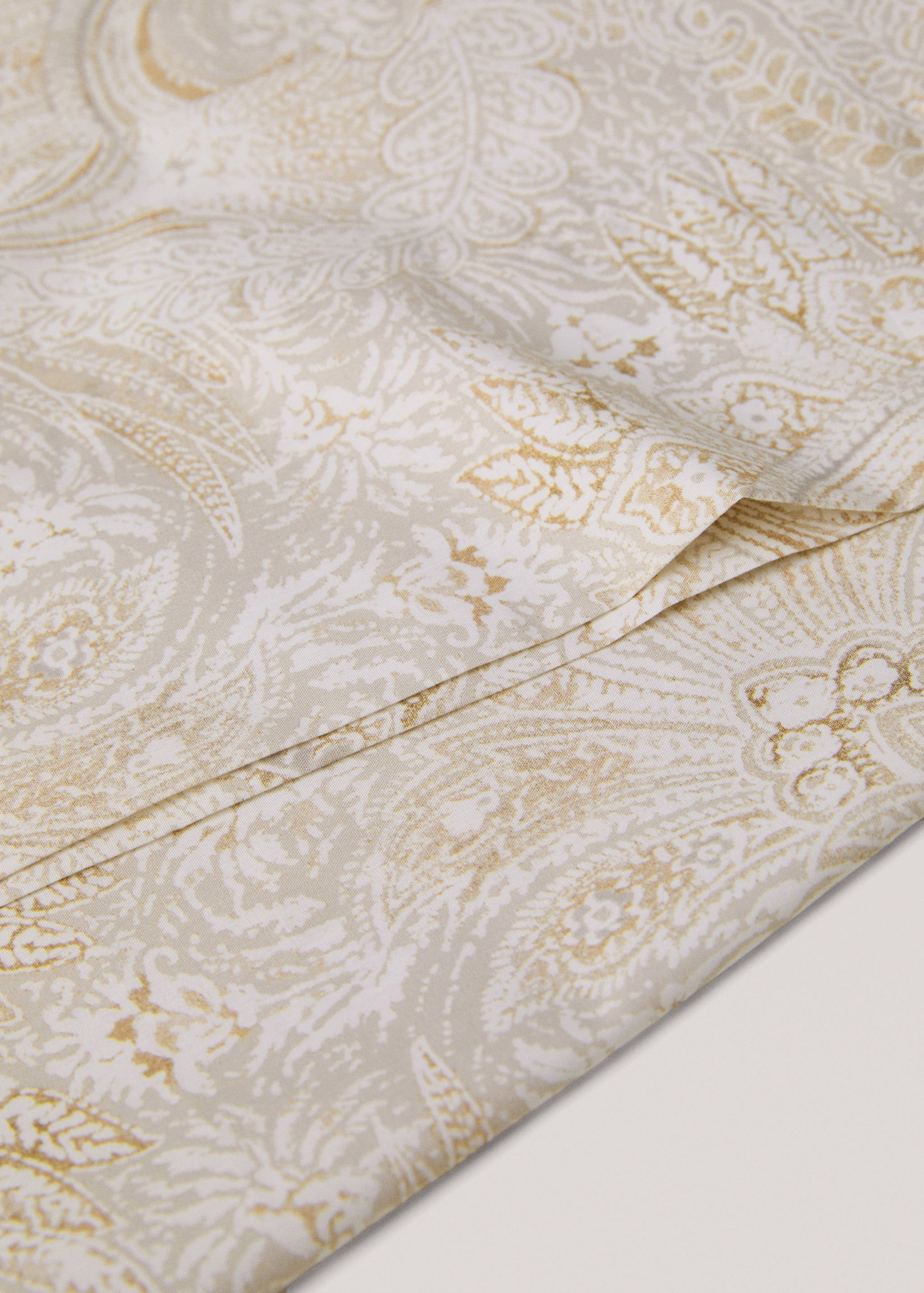 Percale cotton Paisley-print pillowcase 45x110cm - Details of the article 2