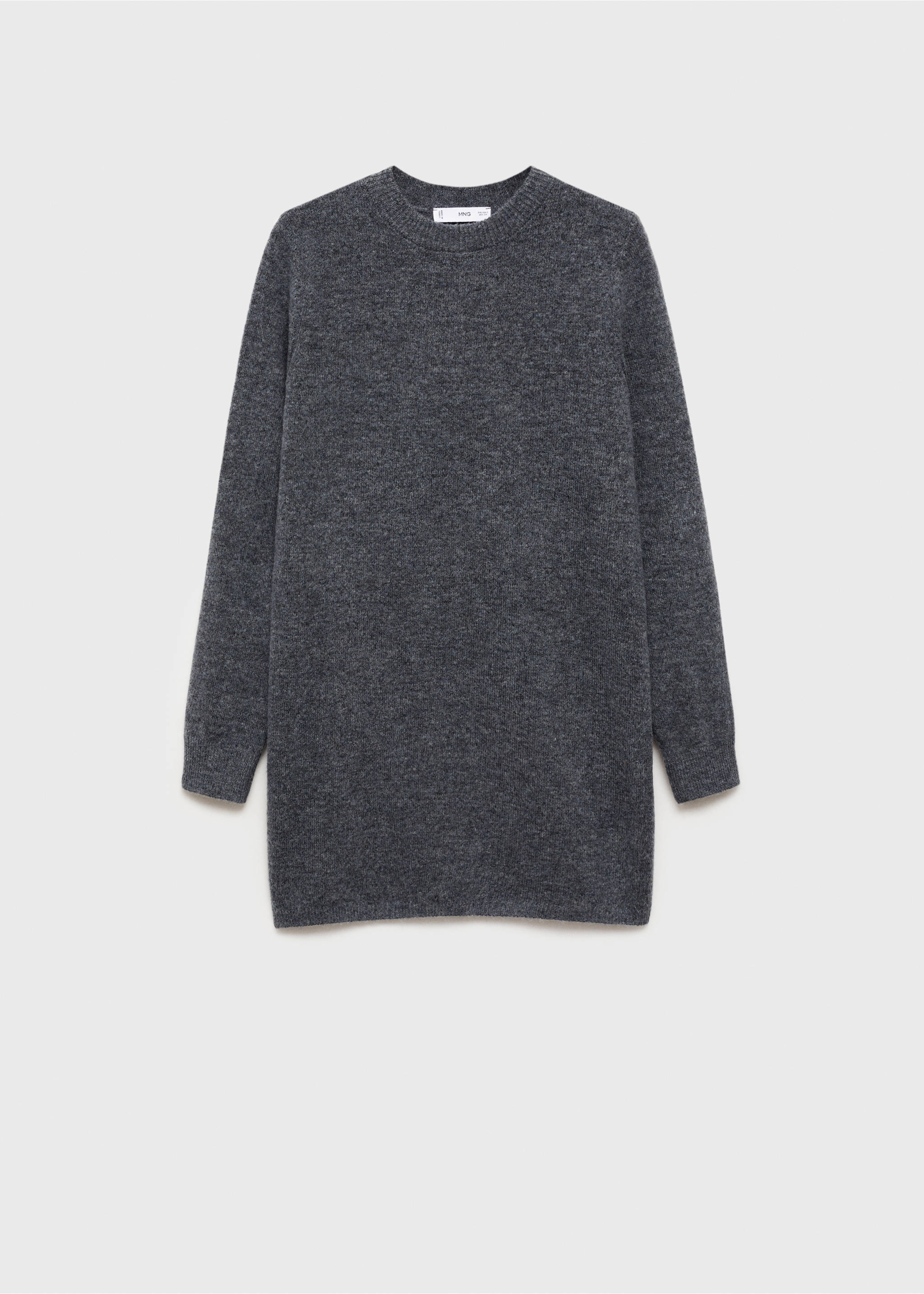 Knitted shift dress - Article without model, Grey. Ref: 77037709-00.