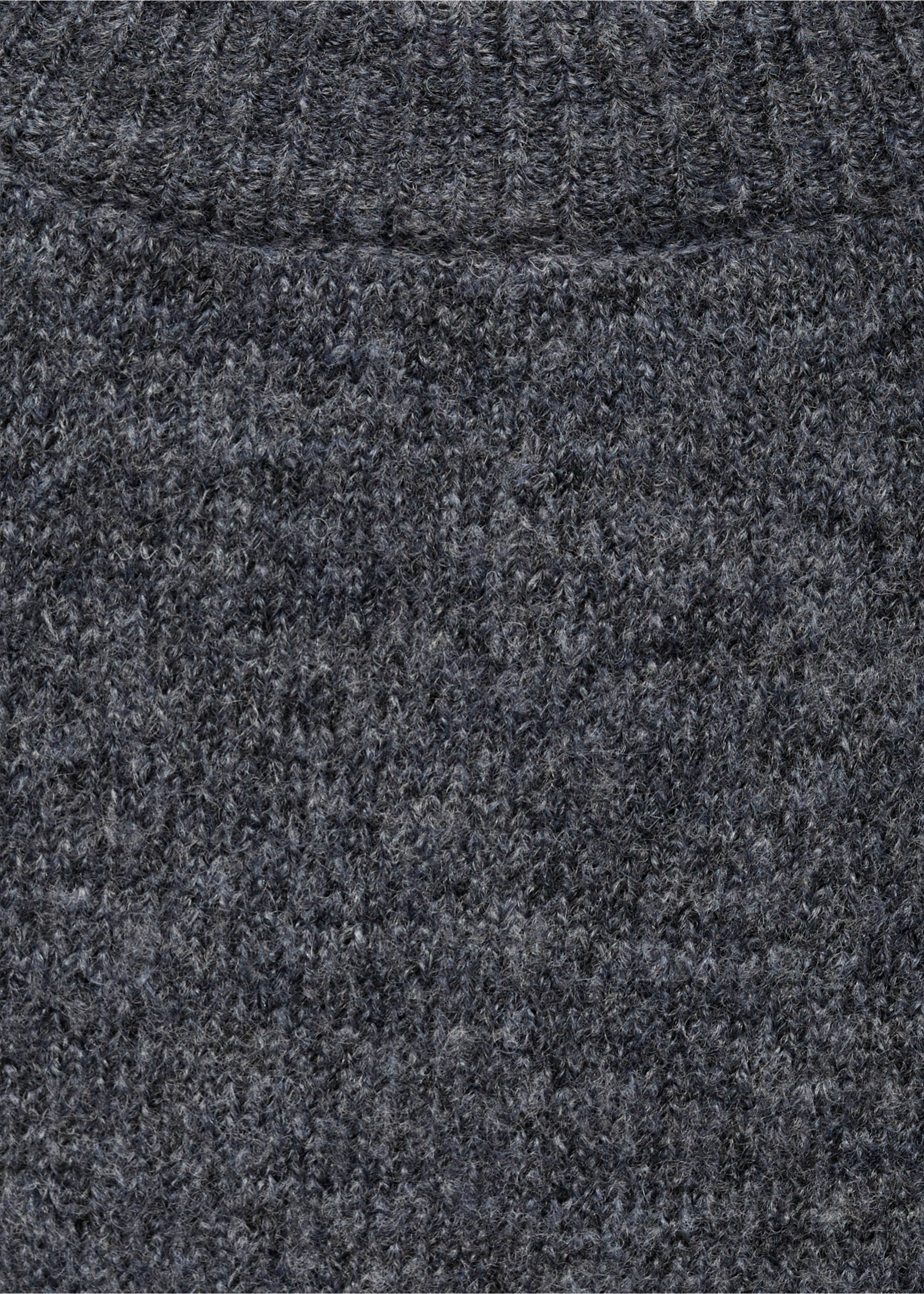 Knitted shift dress - Details of the article 8, Grey. Ref: 77037709-00.