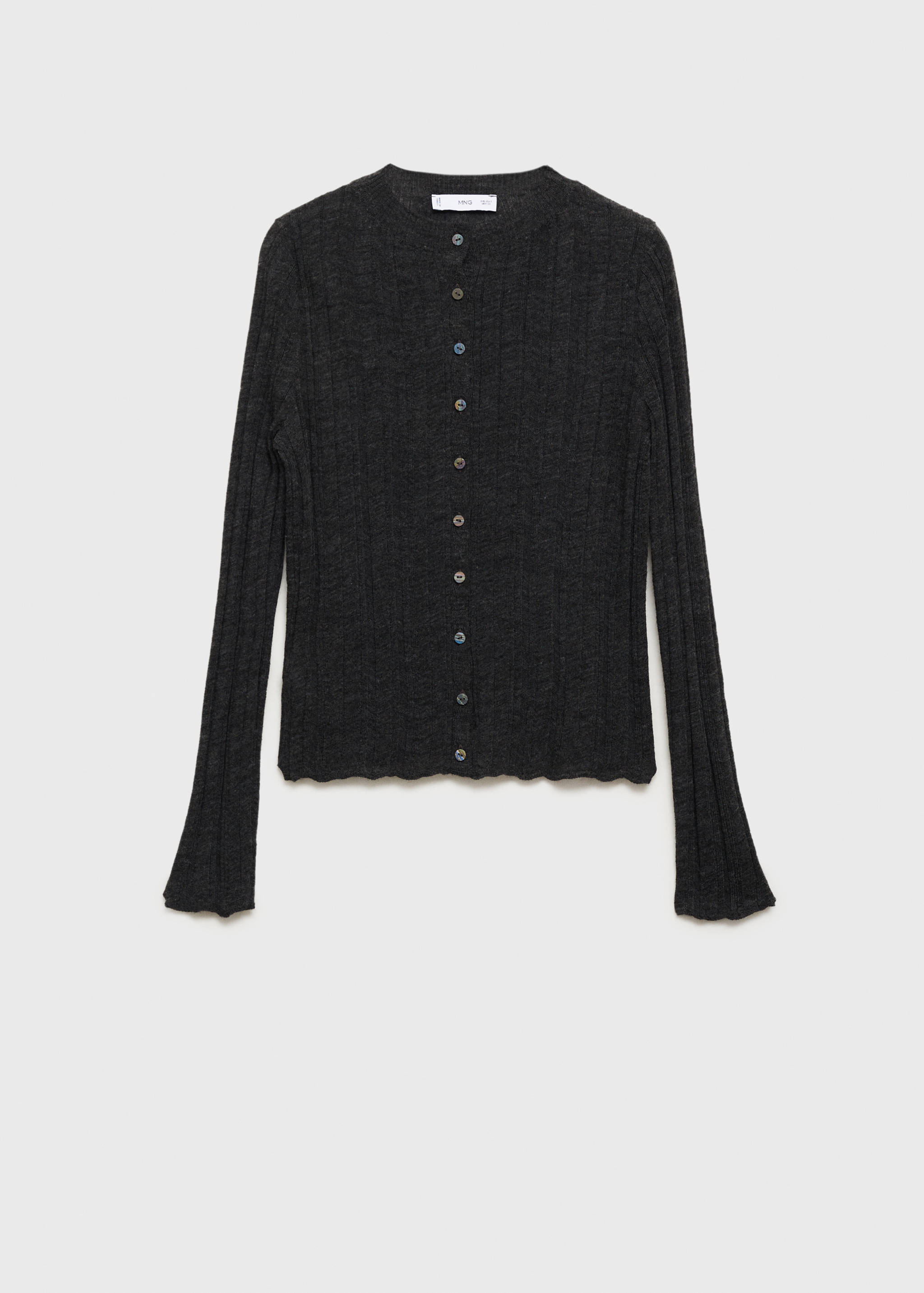 Button knit cardigan - Article without model