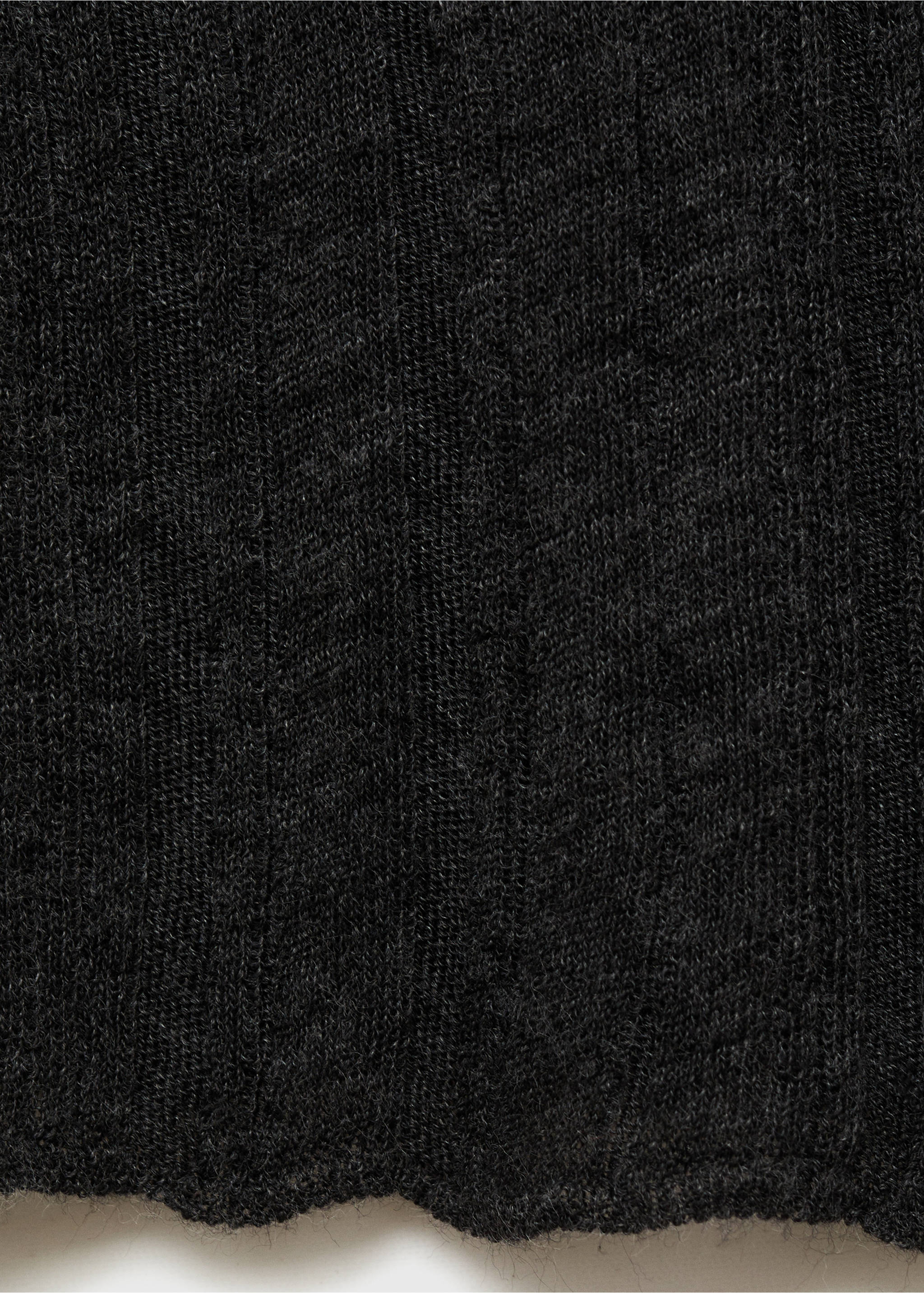 Strickjacke mit Knöpfen - Detail des Artikels 0, Dunkelgrau meliert. Ref: 77037714-00.