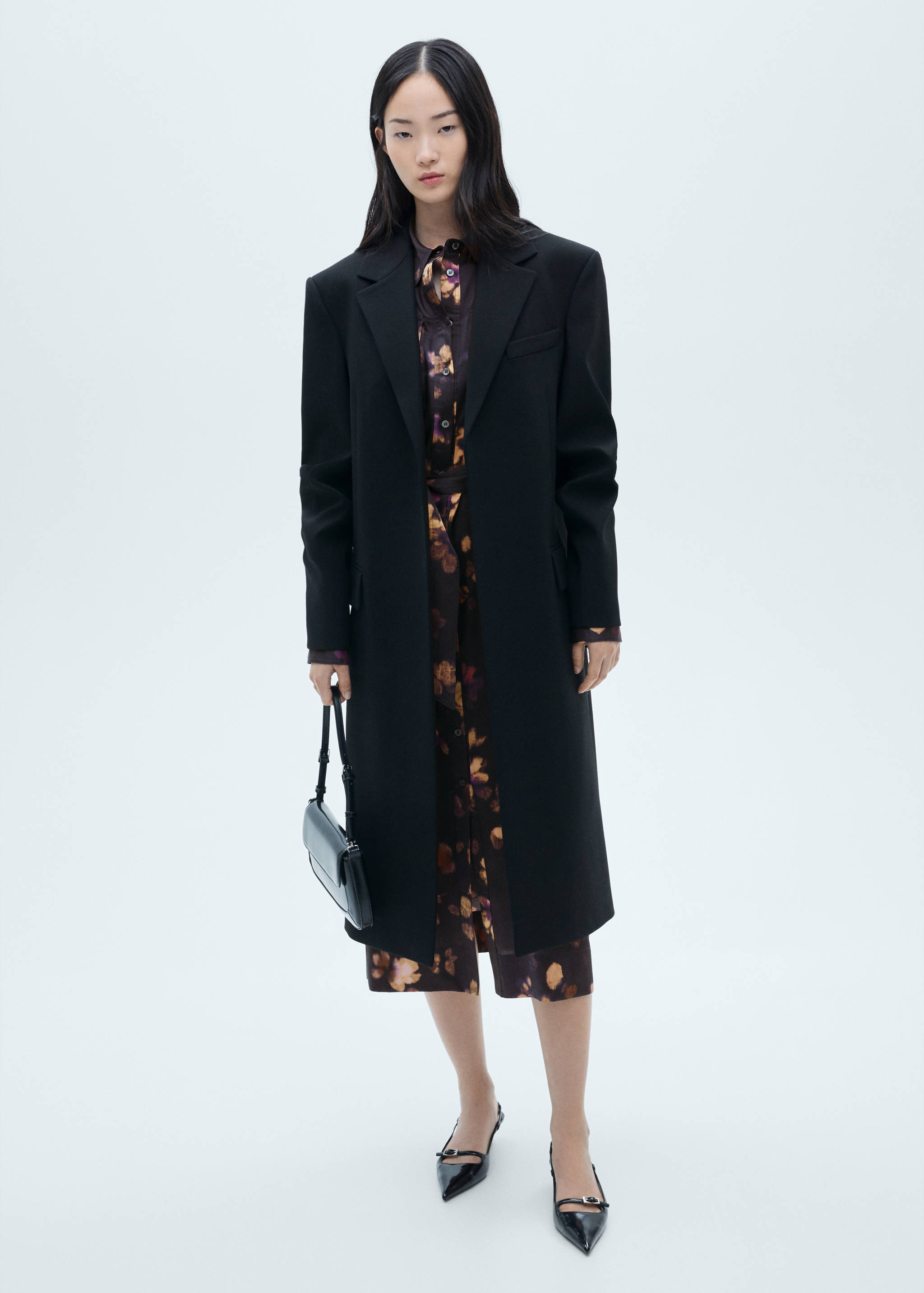 Vestido camisero estampado - Plano general