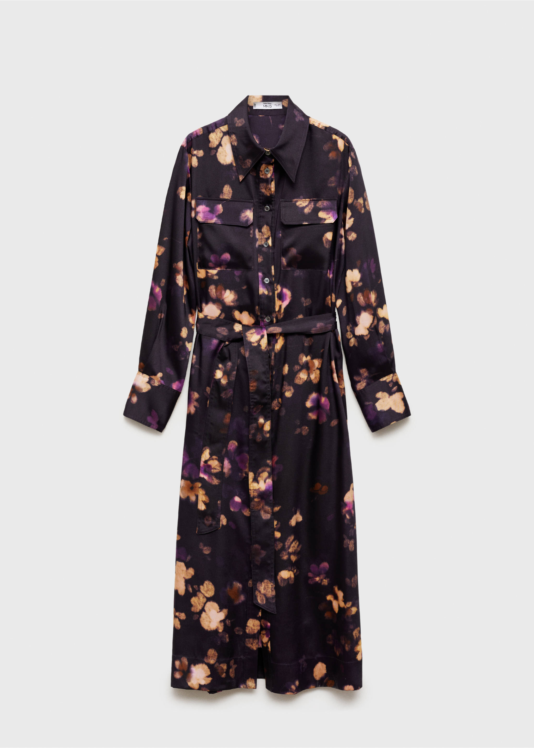 Košilové šaty s potiskem - Zboží bez modelu, Purpurová. Ref: 77037721-00.