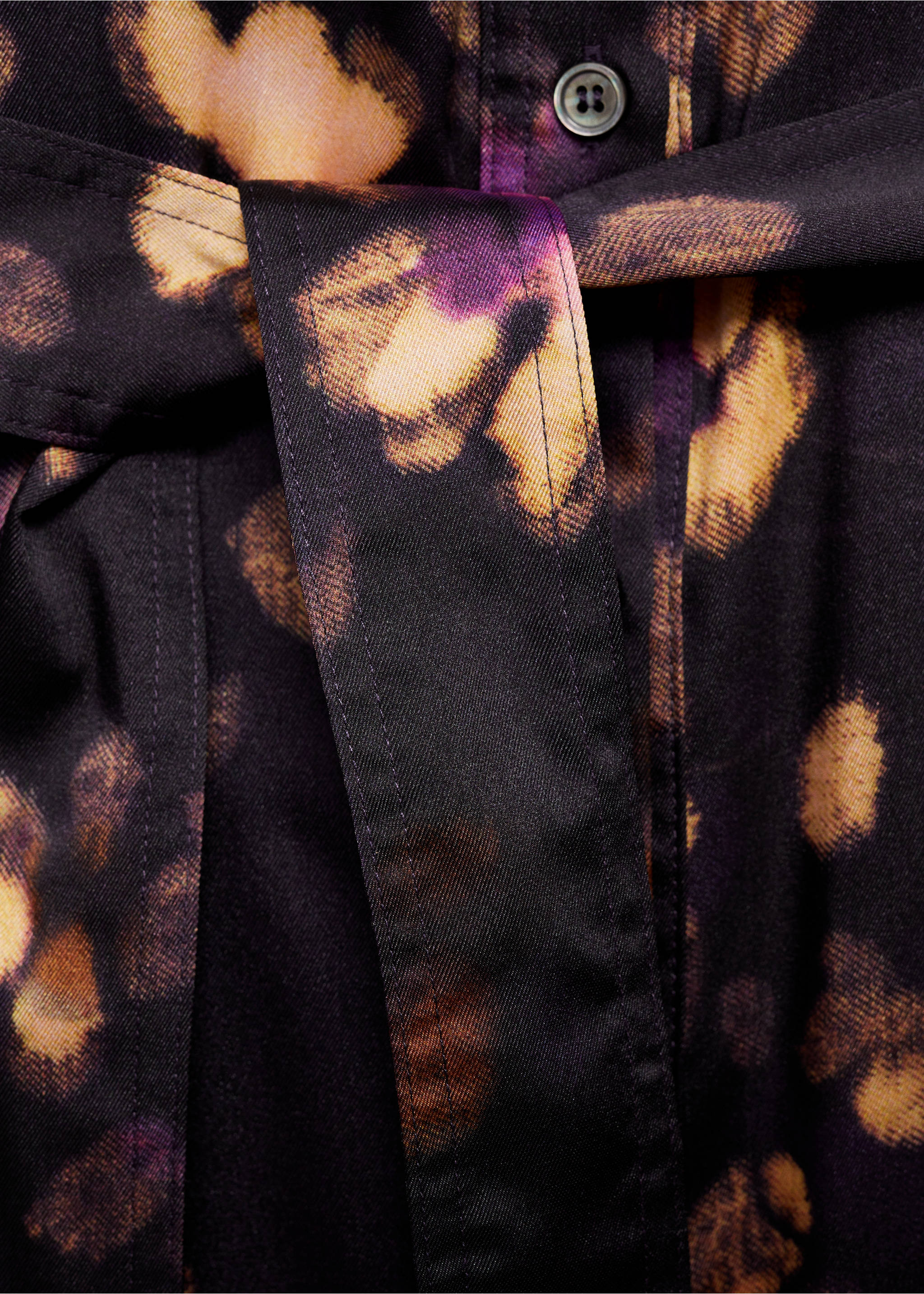 Košilové šaty s potiskem - Detail zboží 0, Purpurová. Ref: 77037721-00.