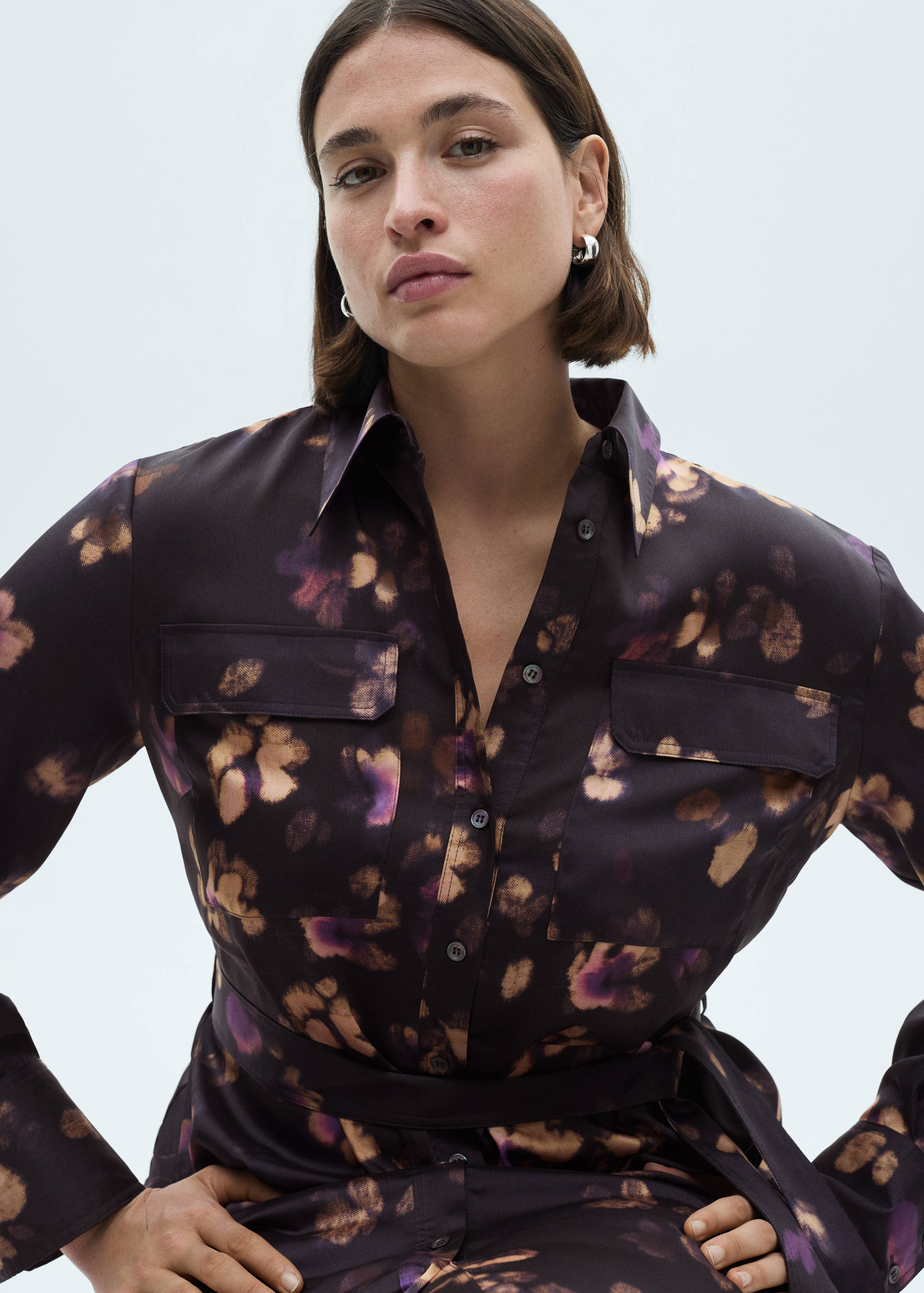 Vestido camisero estampado - Detalle del artículo 5