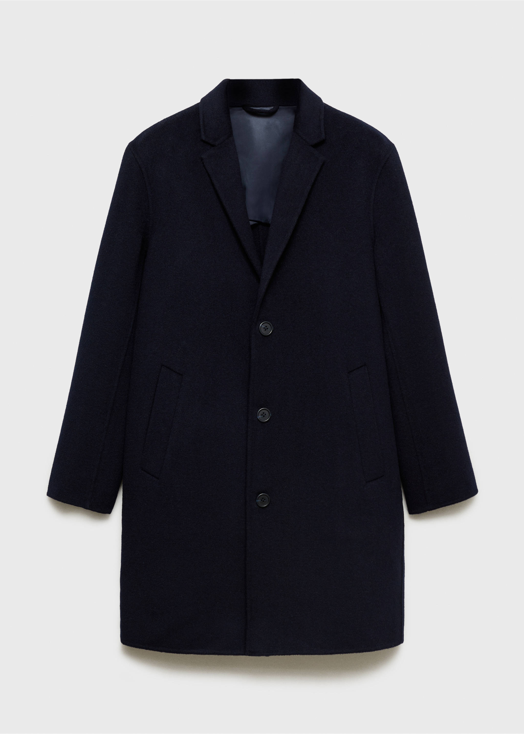 Manteau fait main laine - Article sans modèle, Bleu marine foncé. Ref: 77037913-00.