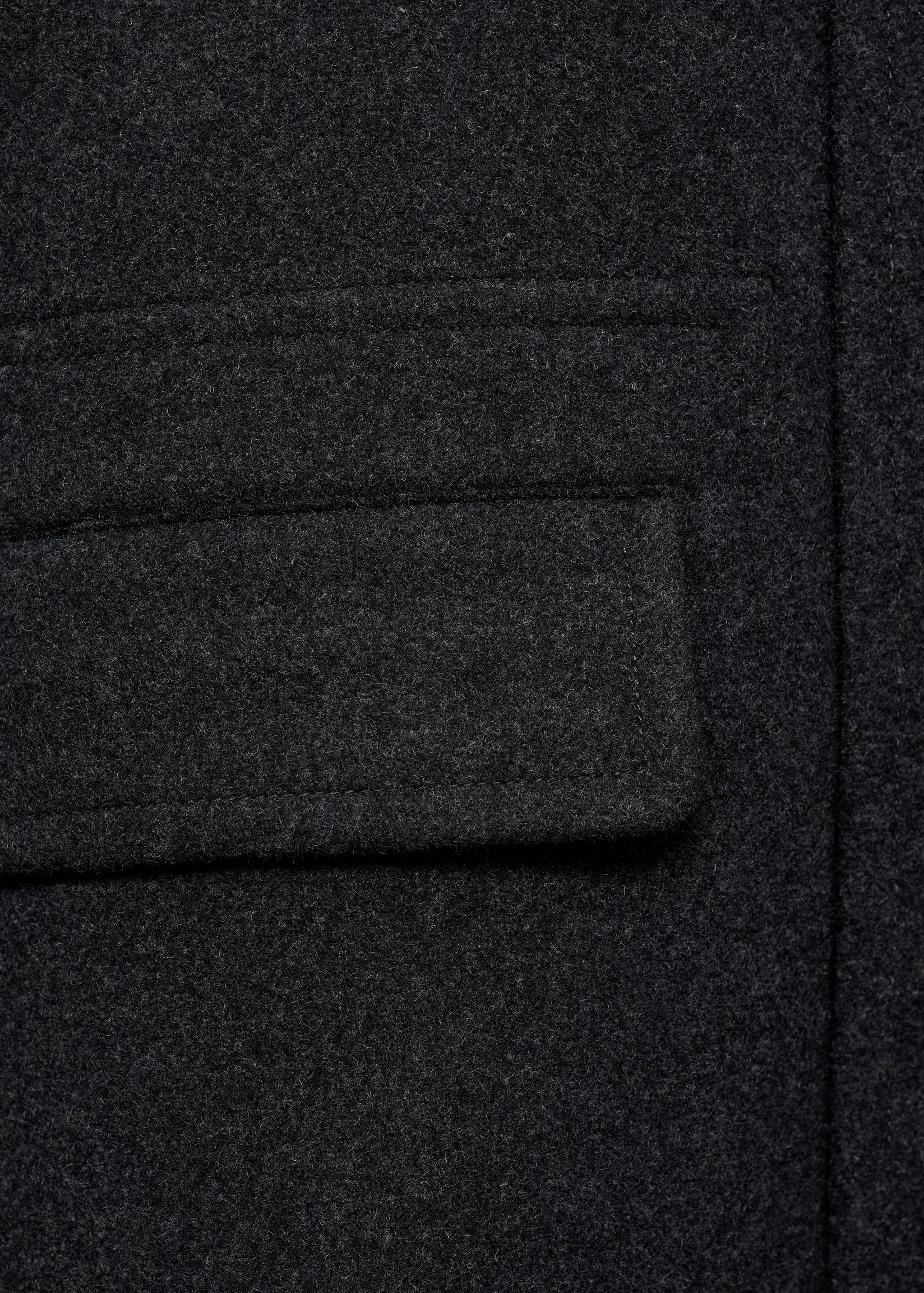 Pocketed wool coat - Details of the article 0