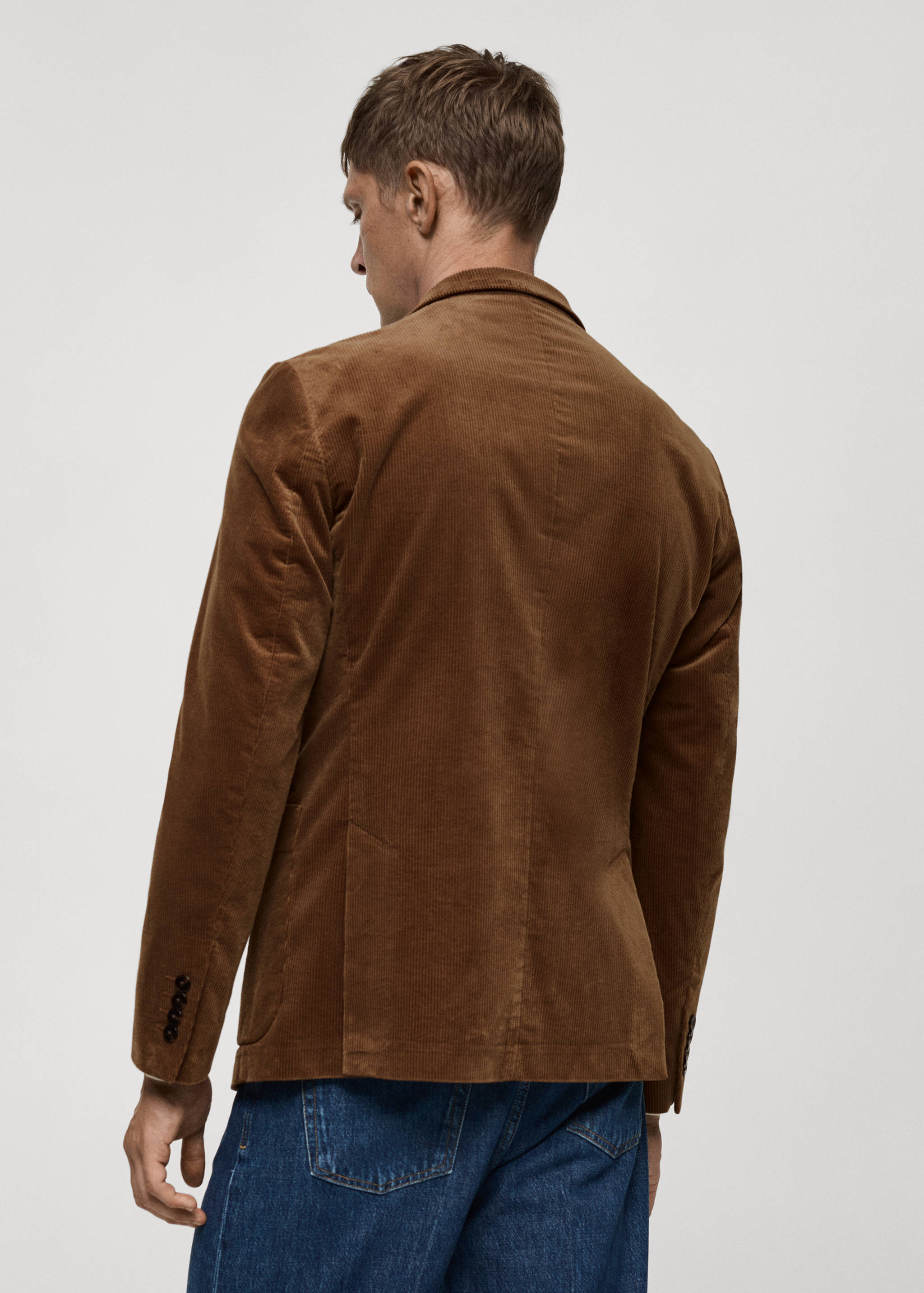 Americana slim fit pana - Reverso del artículo