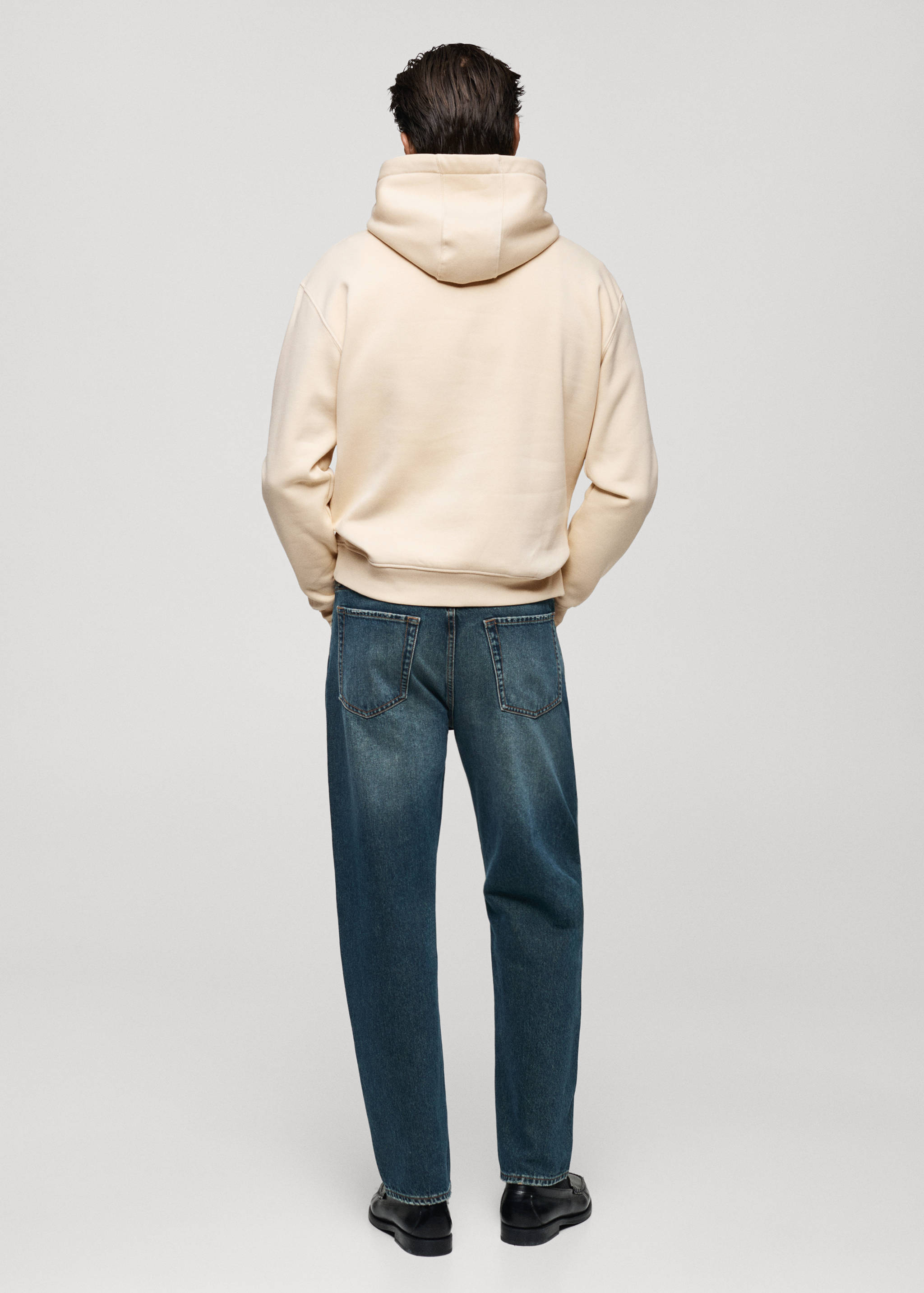 Sweatshirt bomull tryckt text - Artikelns baksida