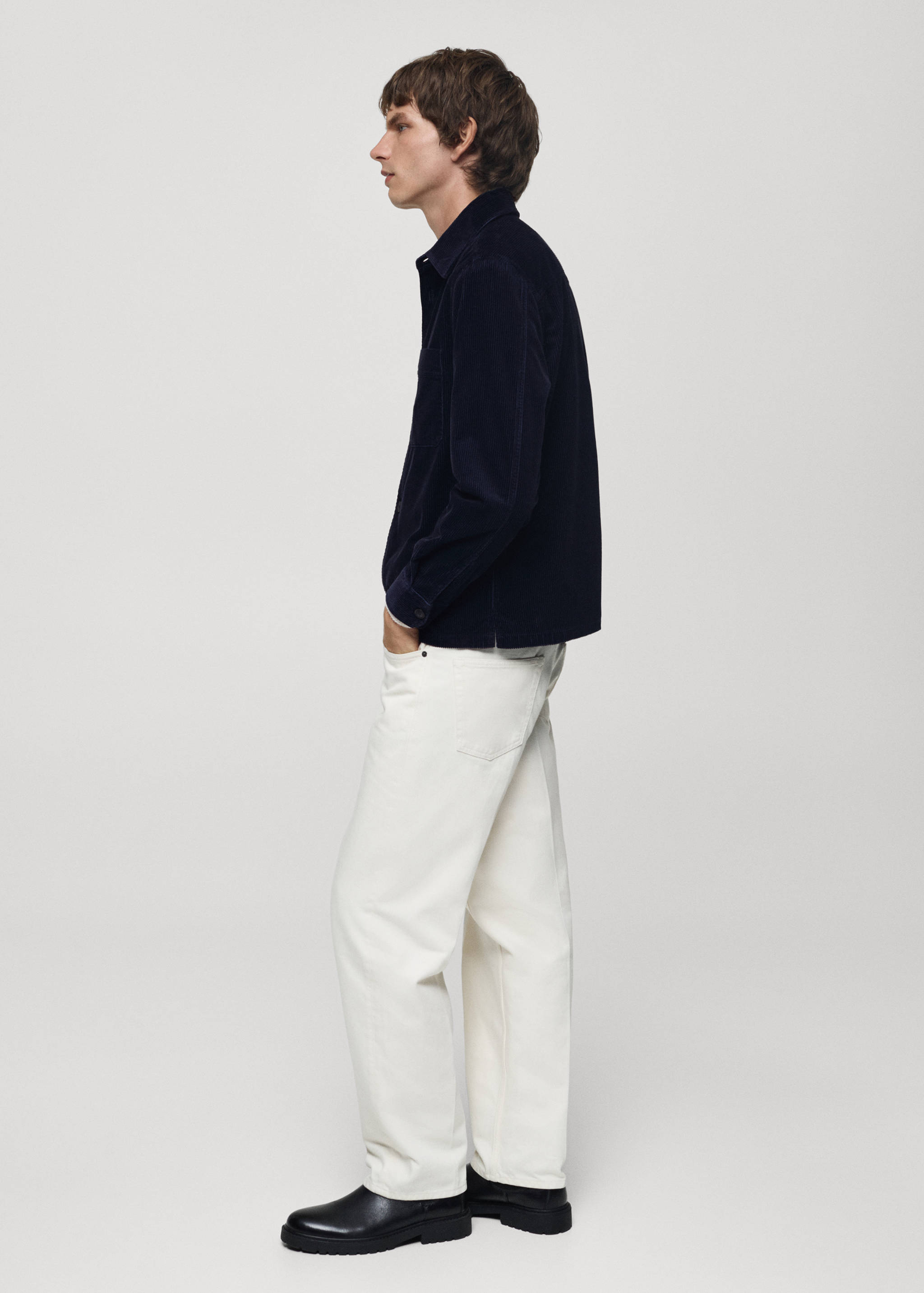 Surchemise velours côtelé poche - Détail de l'article 2